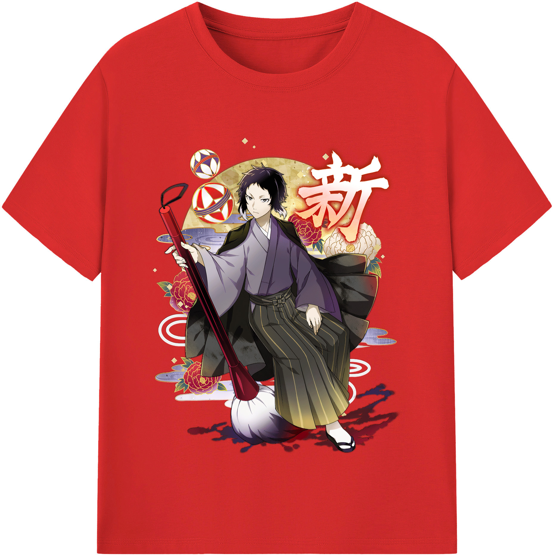 （画像用） 文豪ストレイドッグス Bungo Stray Dogs レディースカジュアルプリントTシャツ（綿100％）