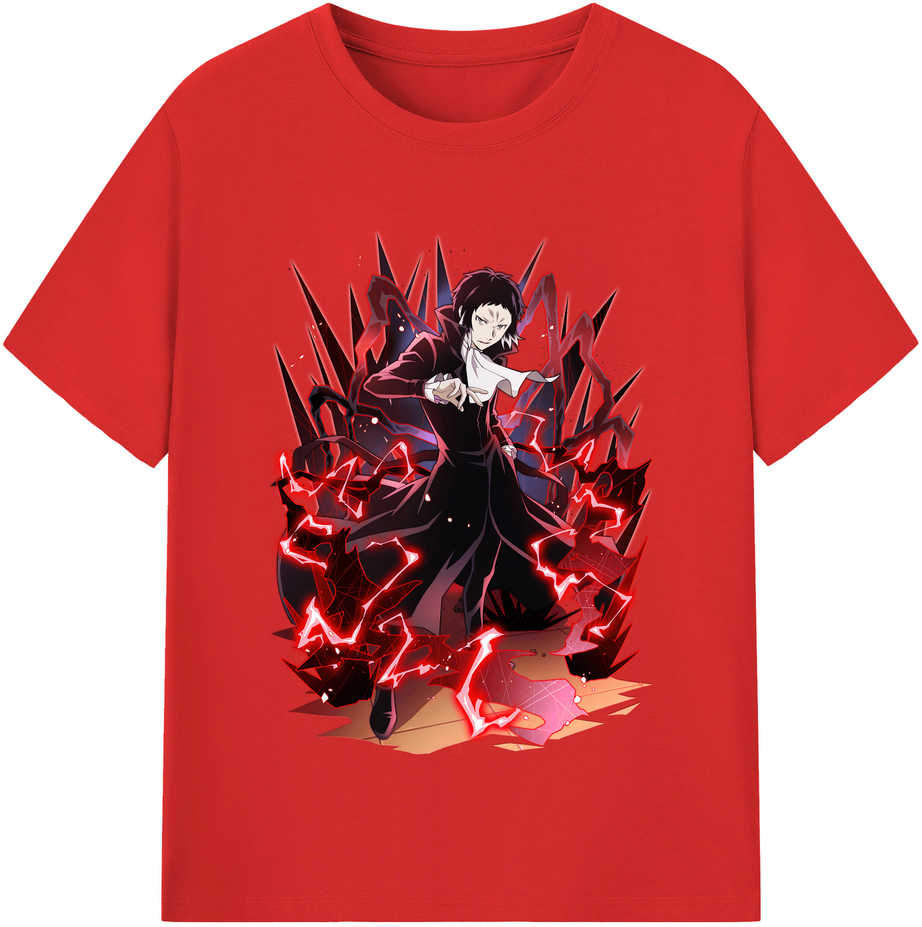 （画像用） 文豪ストレイドッグス Bungo Stray Dogs レディースカジュアルプリントTシャツ（綿100％）