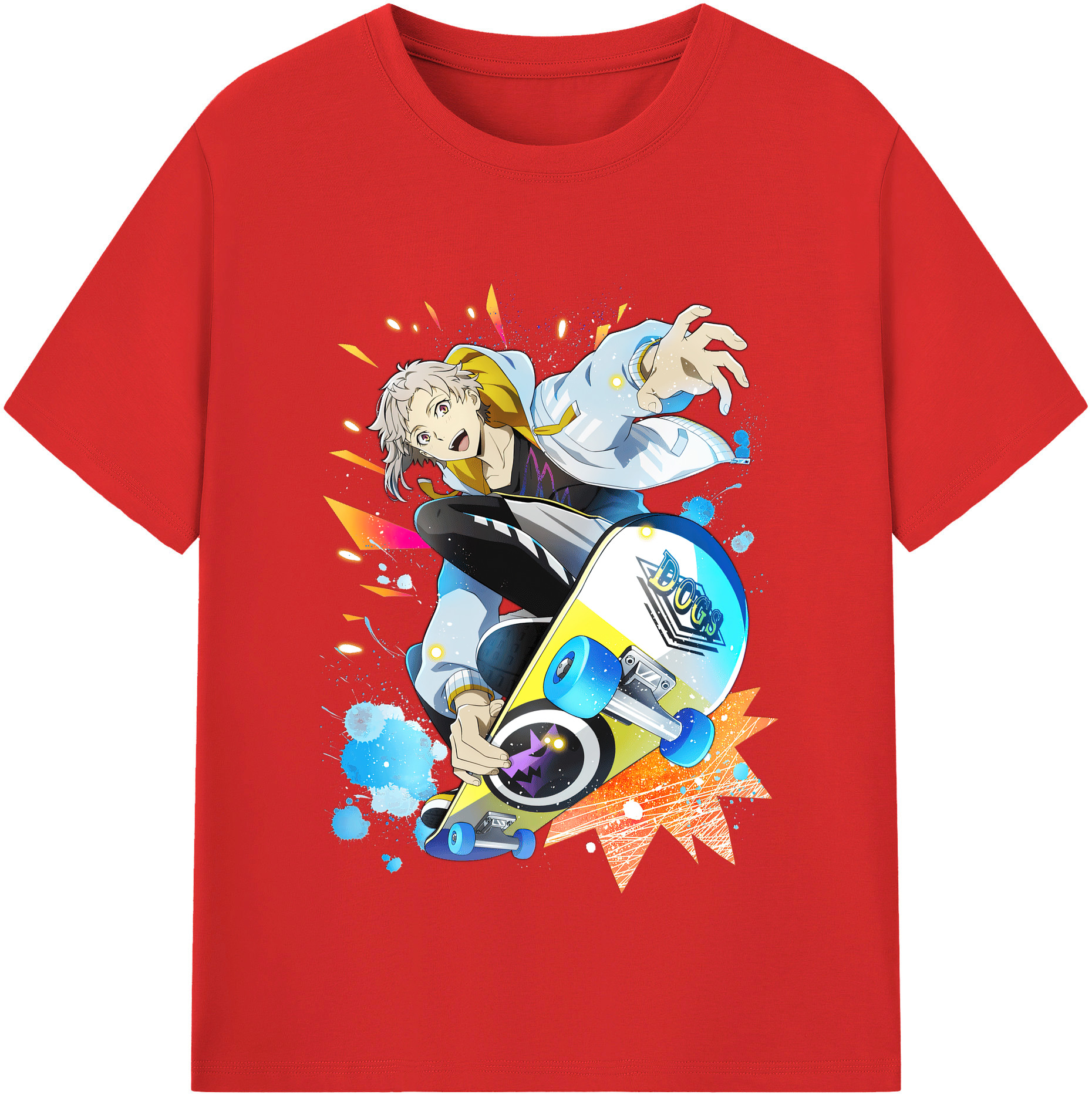 （画像用） 文豪ストレイドッグス Bungo Stray Dogs レディースカジュアルプリントTシャツ（綿100％）