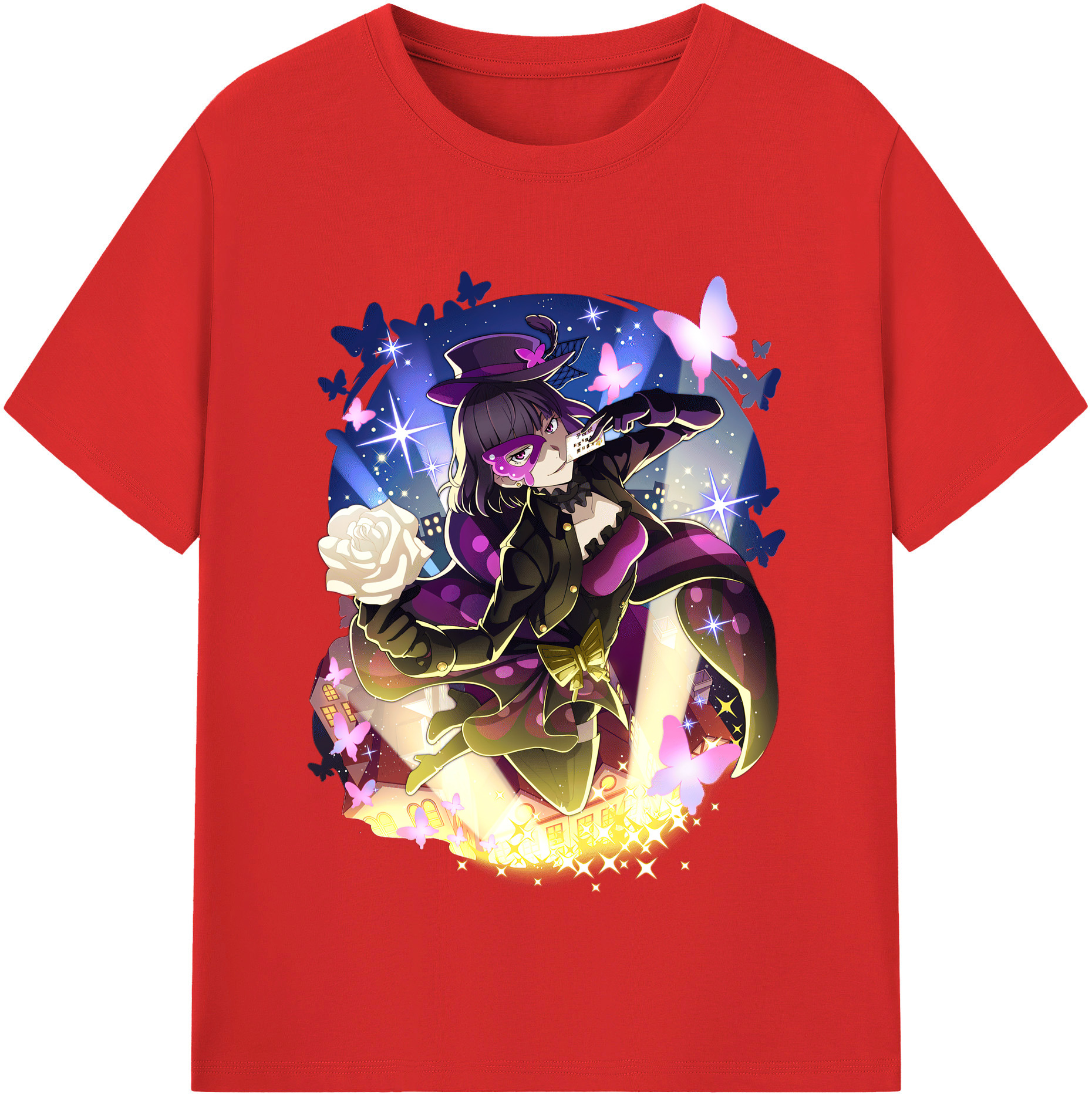 （画像用） 文豪ストレイドッグス Bungo Stray Dogs レディースカジュアルプリントTシャツ（綿100％）