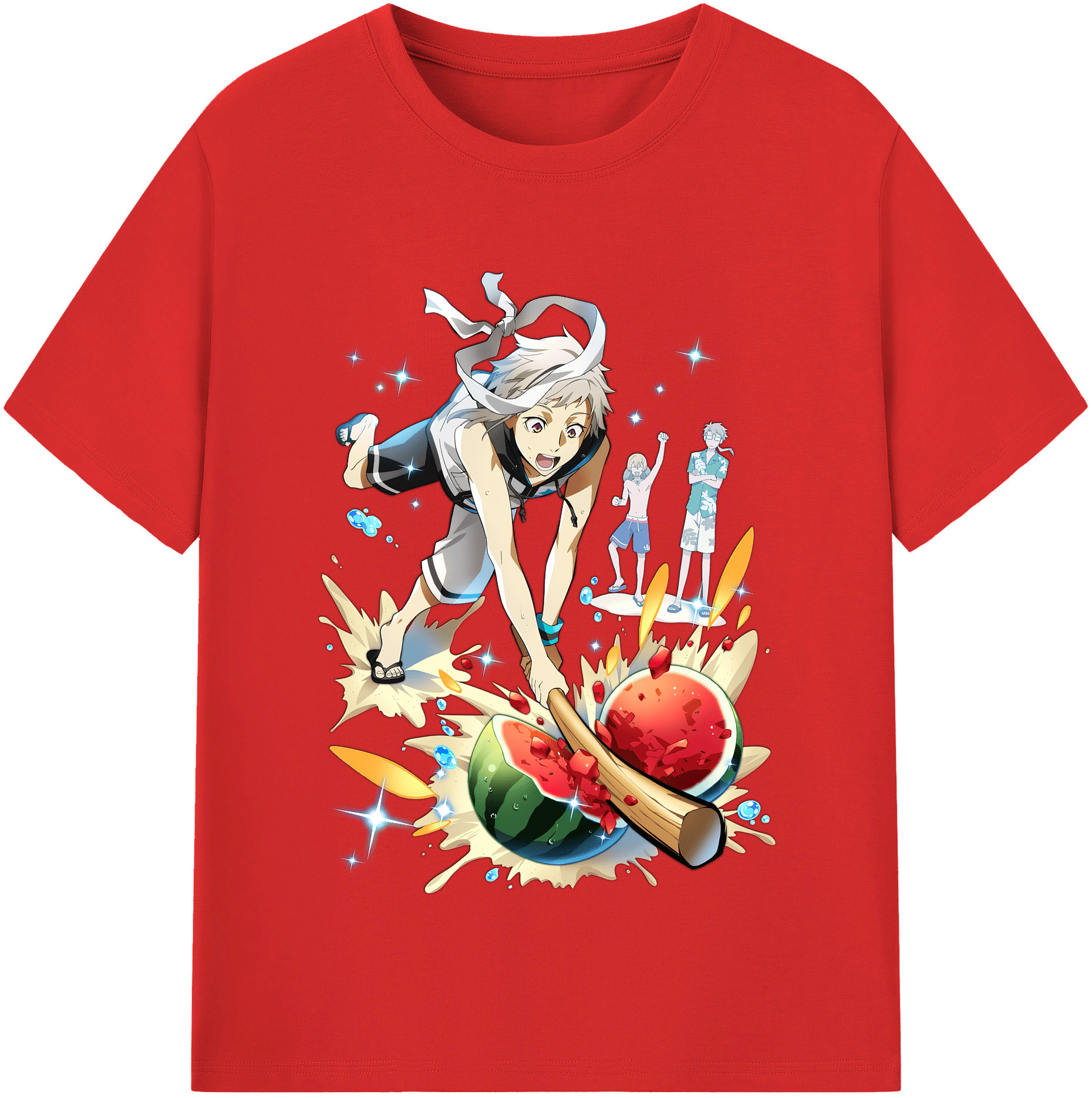 （画像用） 文豪ストレイドッグス Bungo Stray Dogs レディースカジュアルプリントTシャツ（綿100％）