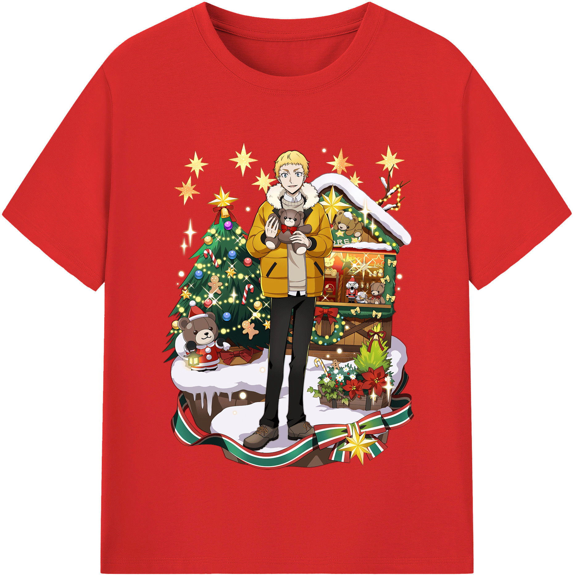 （画像用） 文豪ストレイドッグス Bungo Stray Dogs レディースカジュアルプリントTシャツ（綿100％）