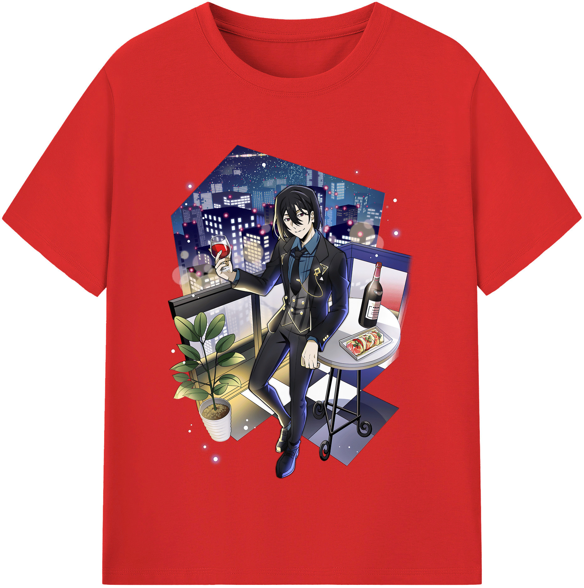 （画像用） 文豪ストレイドッグス Bungo Stray Dogs レディースカジュアルプリントTシャツ（綿100％）