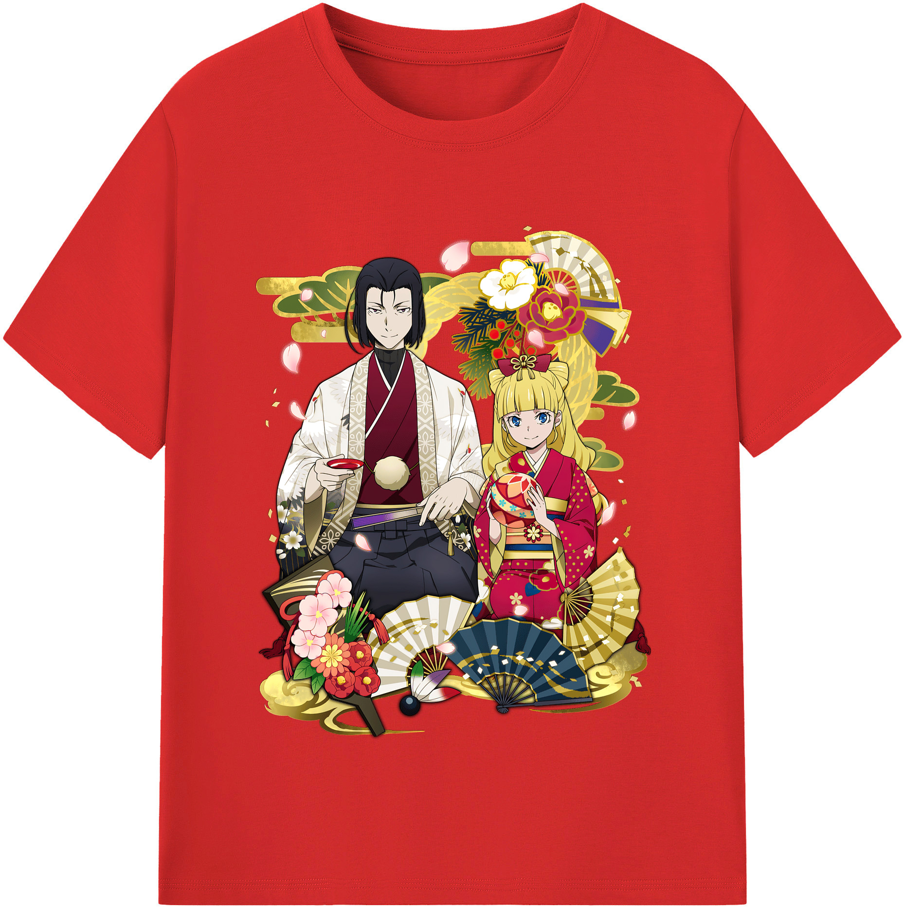 （画像用） 文豪ストレイドッグス Bungo Stray Dogs レディースカジュアルプリントTシャツ（綿100％）