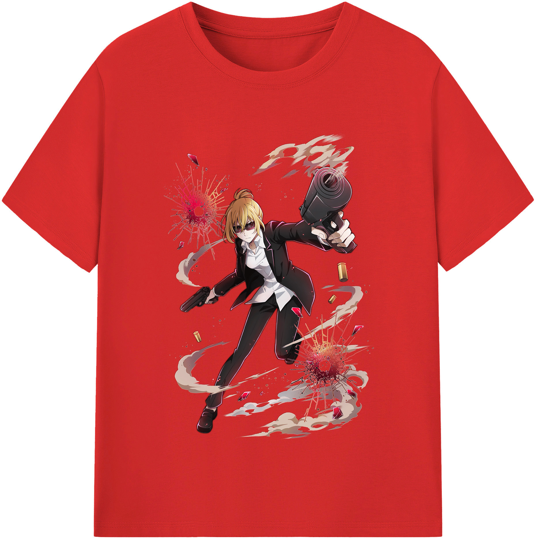 （画像用） 文豪ストレイドッグス Bungo Stray Dogs レディースカジュアルプリントTシャツ（綿100％）