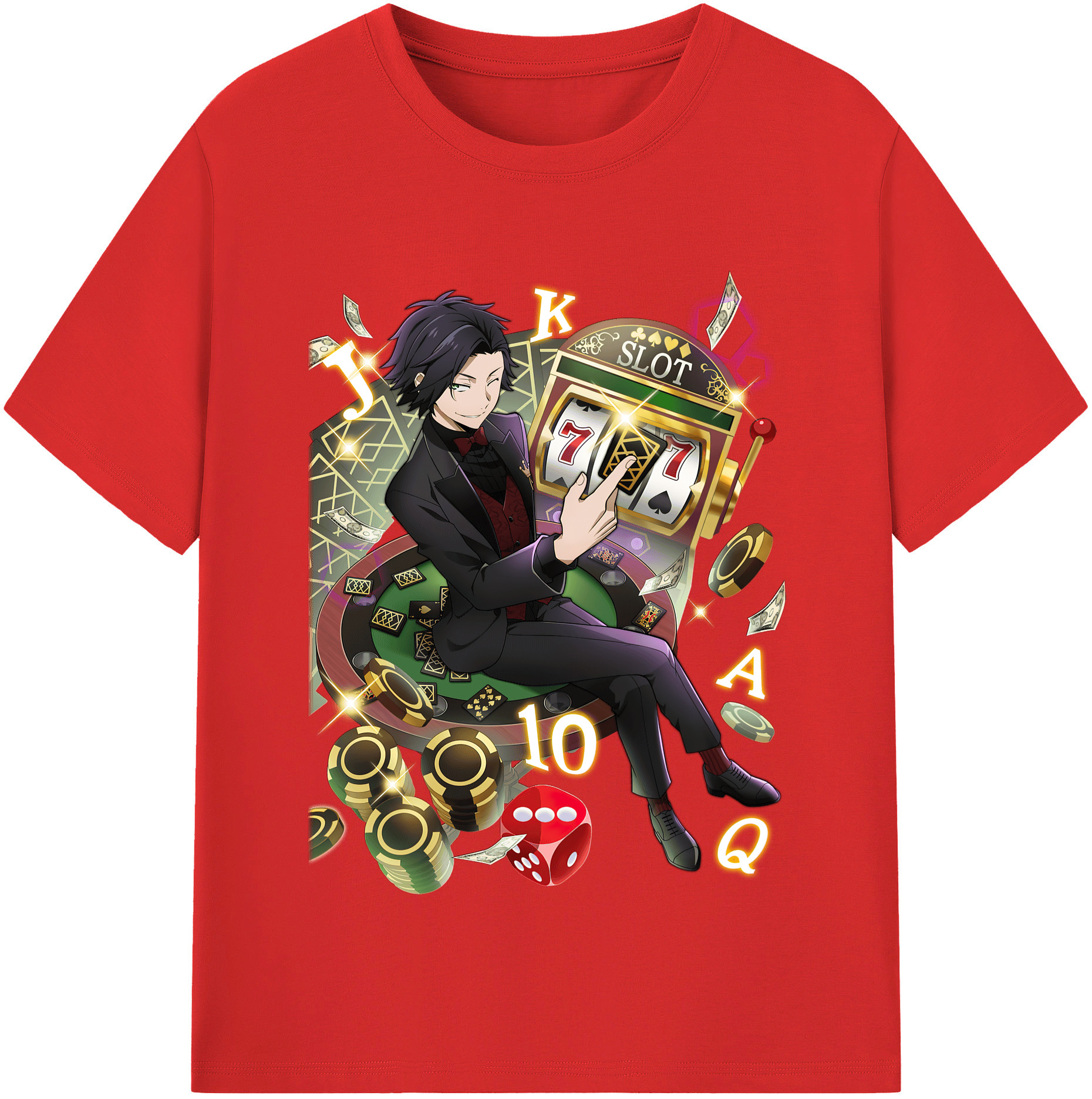 （画像用） 文豪ストレイドッグス Bungo Stray Dogs レディースカジュアルプリントTシャツ（綿100％）