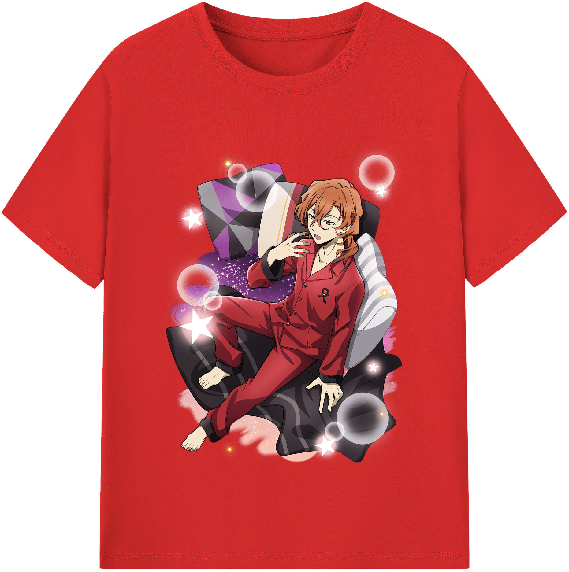 （画像用） 文豪ストレイドッグス Bungo Stray Dogs レディースカジュアルプリントTシャツ（綿100％）