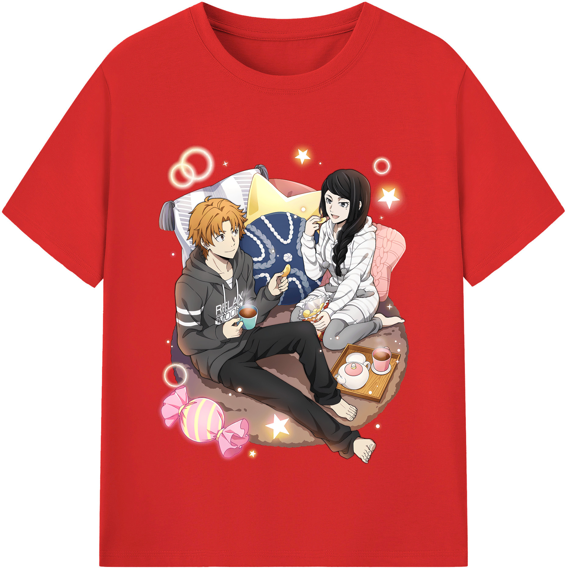 （画像用） 文豪ストレイドッグス Bungo Stray Dogs レディースカジュアルプリントTシャツ（綿100％）