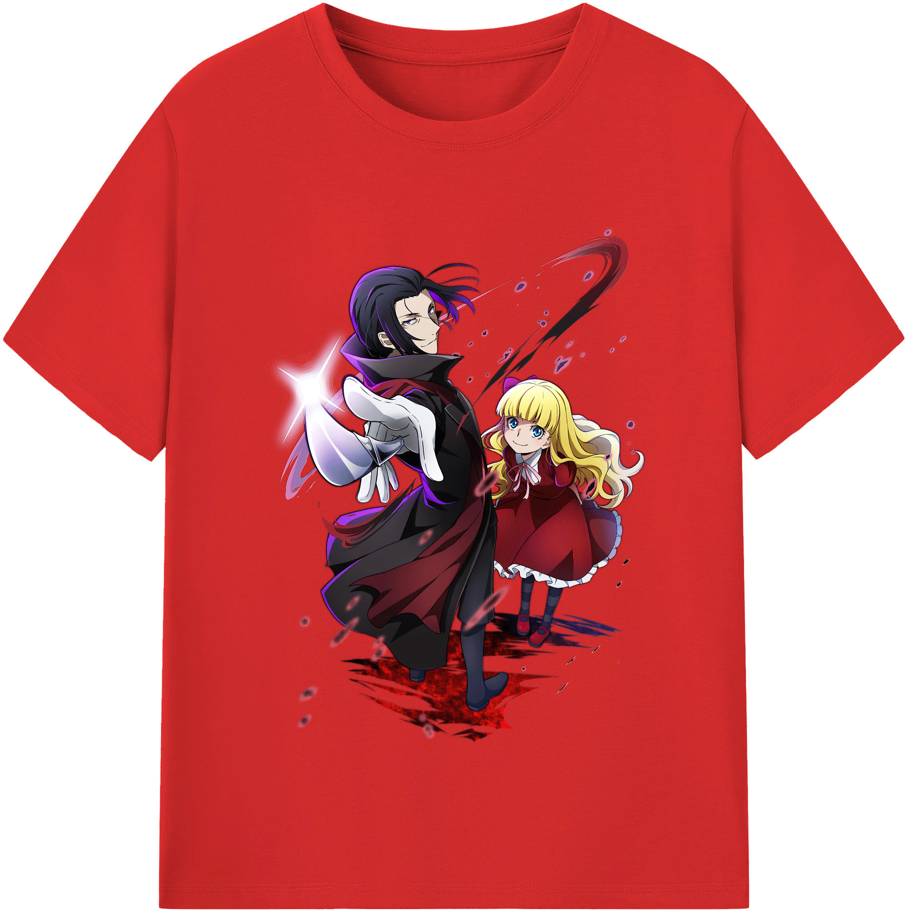 （画像用） 文豪ストレイドッグス Bungo Stray Dogs レディースカジュアルプリントTシャツ（綿100％）
