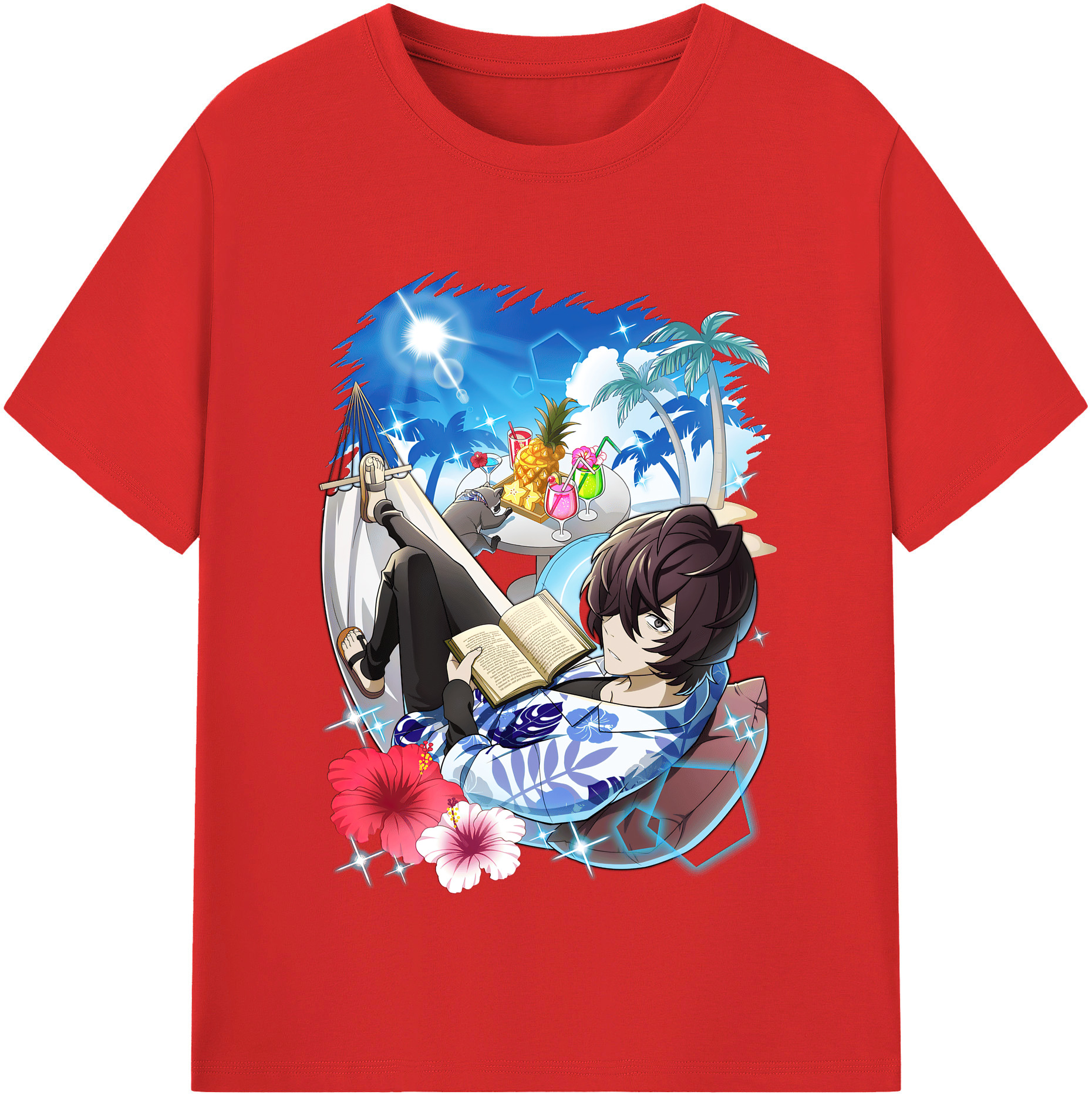 （画像用） 文豪ストレイドッグス Bungo Stray Dogs レディースカジュアルプリントTシャツ（綿100％）
