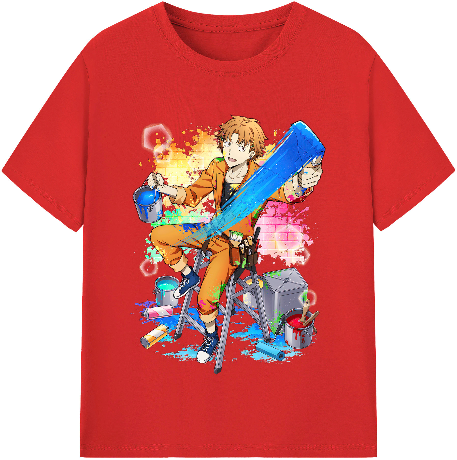 （画像用） 文豪ストレイドッグス Bungo Stray Dogs レディースカジュアルプリントTシャツ（綿100％）