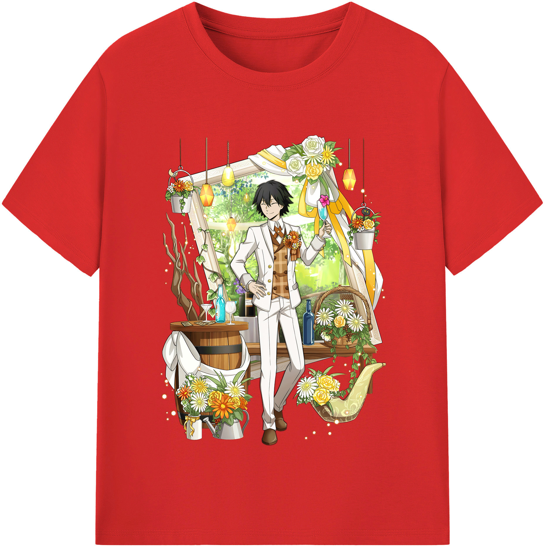 （画像用） 文豪ストレイドッグス Bungo Stray Dogs レディースカジュアルプリントTシャツ（綿100％）