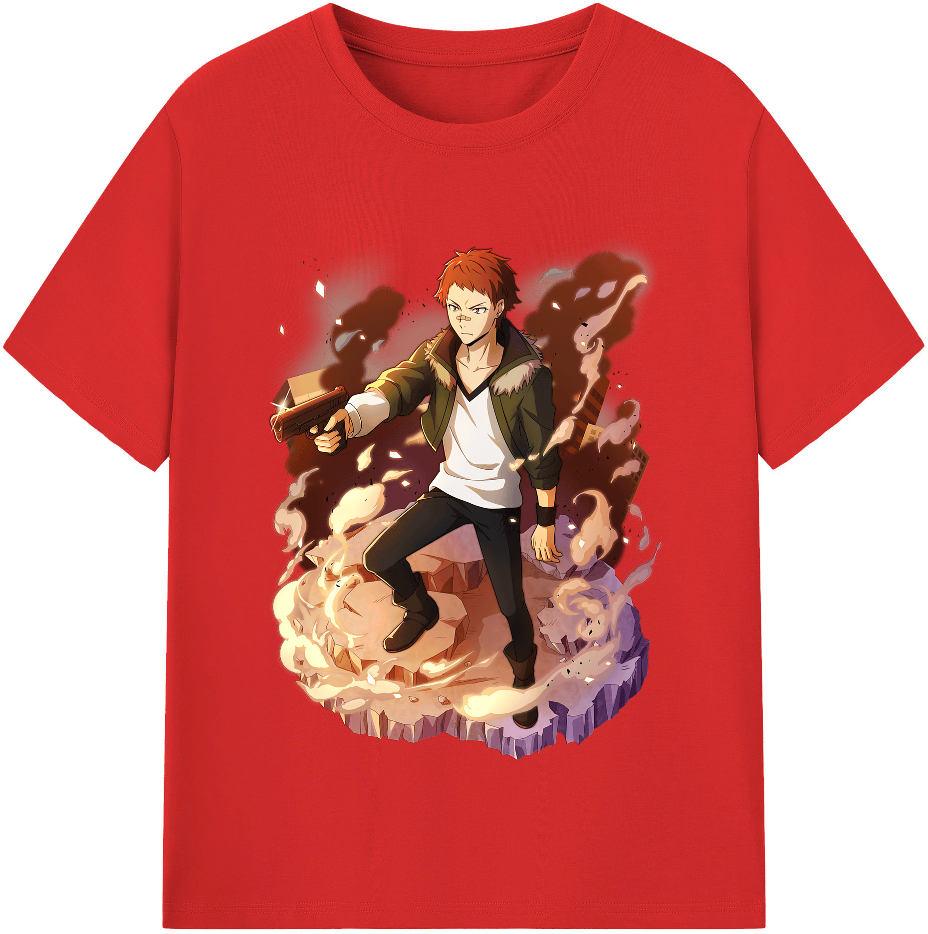 （画像用） 文豪ストレイドッグス Bungo Stray Dogs レディースカジュアルプリントTシャツ（綿100％）