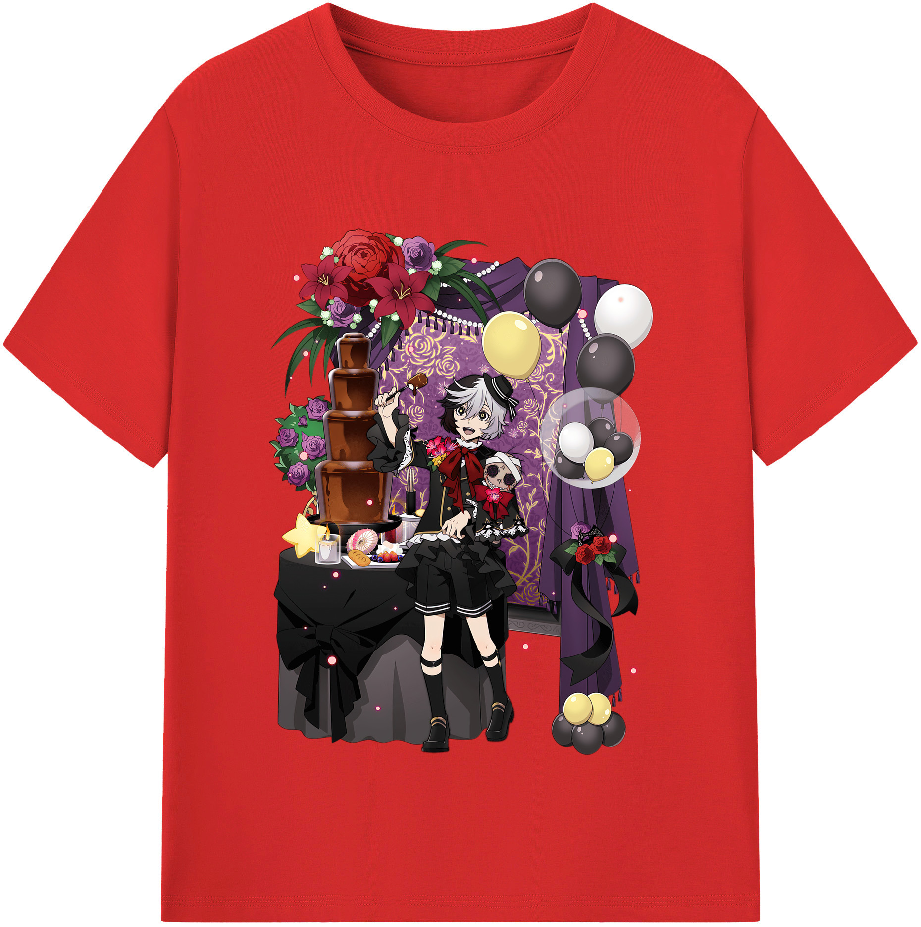 （画像用） 文豪ストレイドッグス Bungo Stray Dogs レディースカジュアルプリントTシャツ（綿100％）
