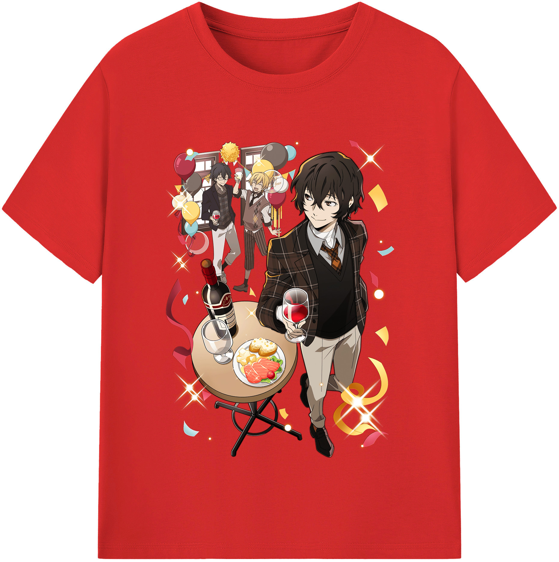 （画像用） 文豪ストレイドッグス Bungo Stray Dogs レディースカジュアルプリントTシャツ（綿100％）