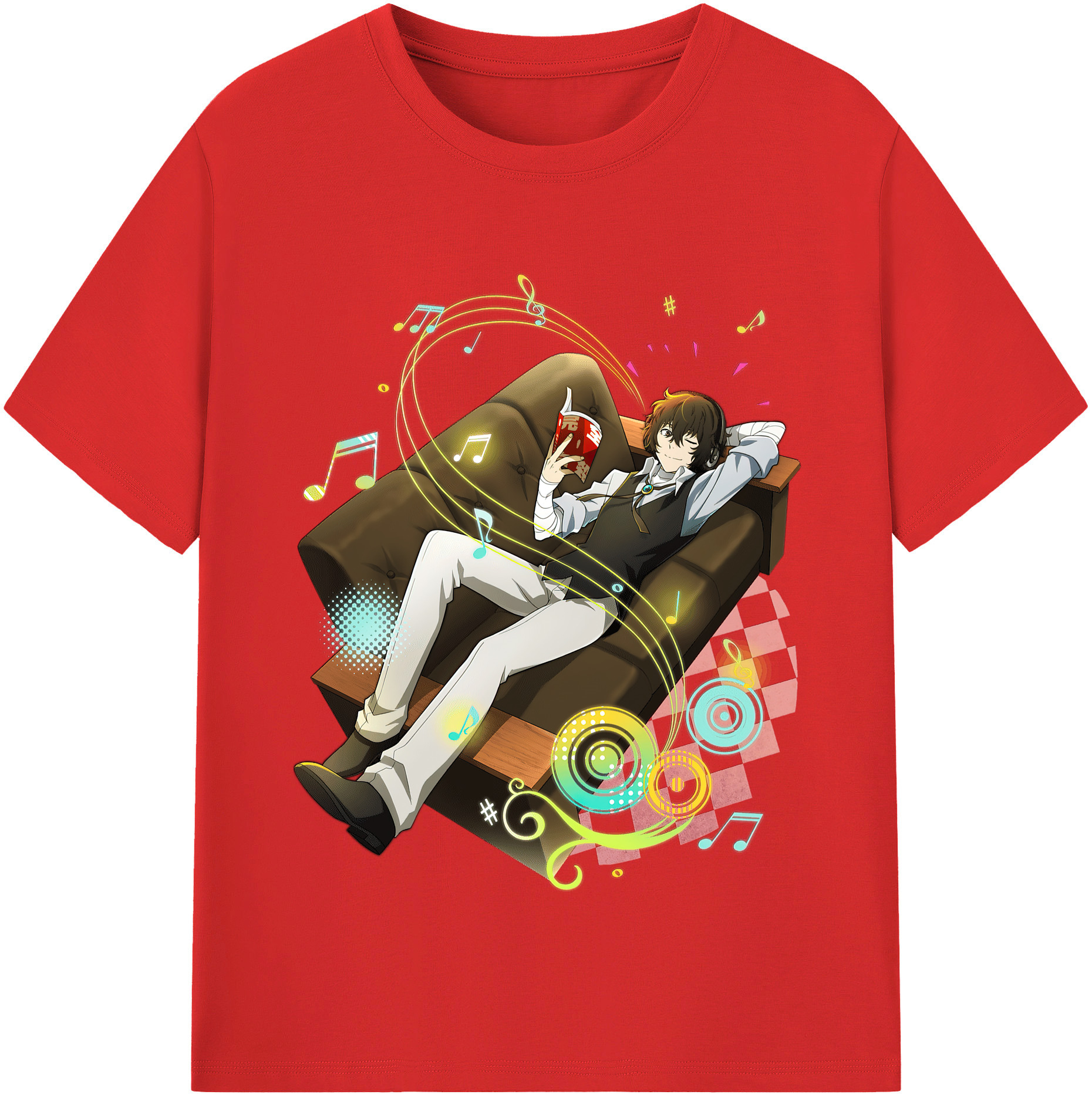 （画像用） 文豪ストレイドッグス Bungo Stray Dogs レディースカジュアルプリントTシャツ（綿100％）