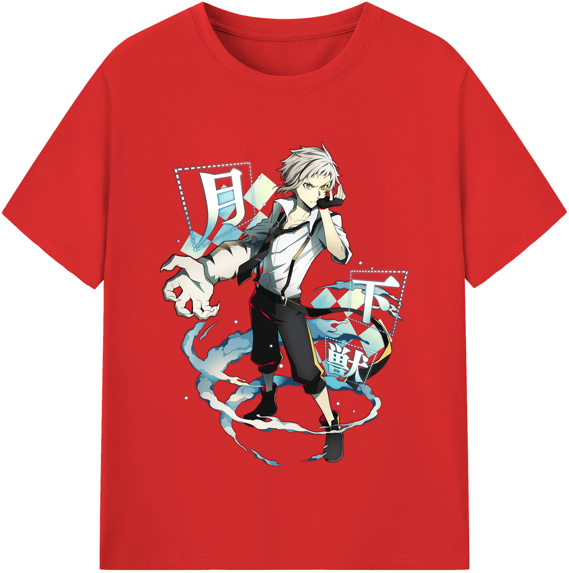 （画像用） 文豪ストレイドッグス Bungo Stray Dogs レディースカジュアルプリントTシャツ（綿100％）