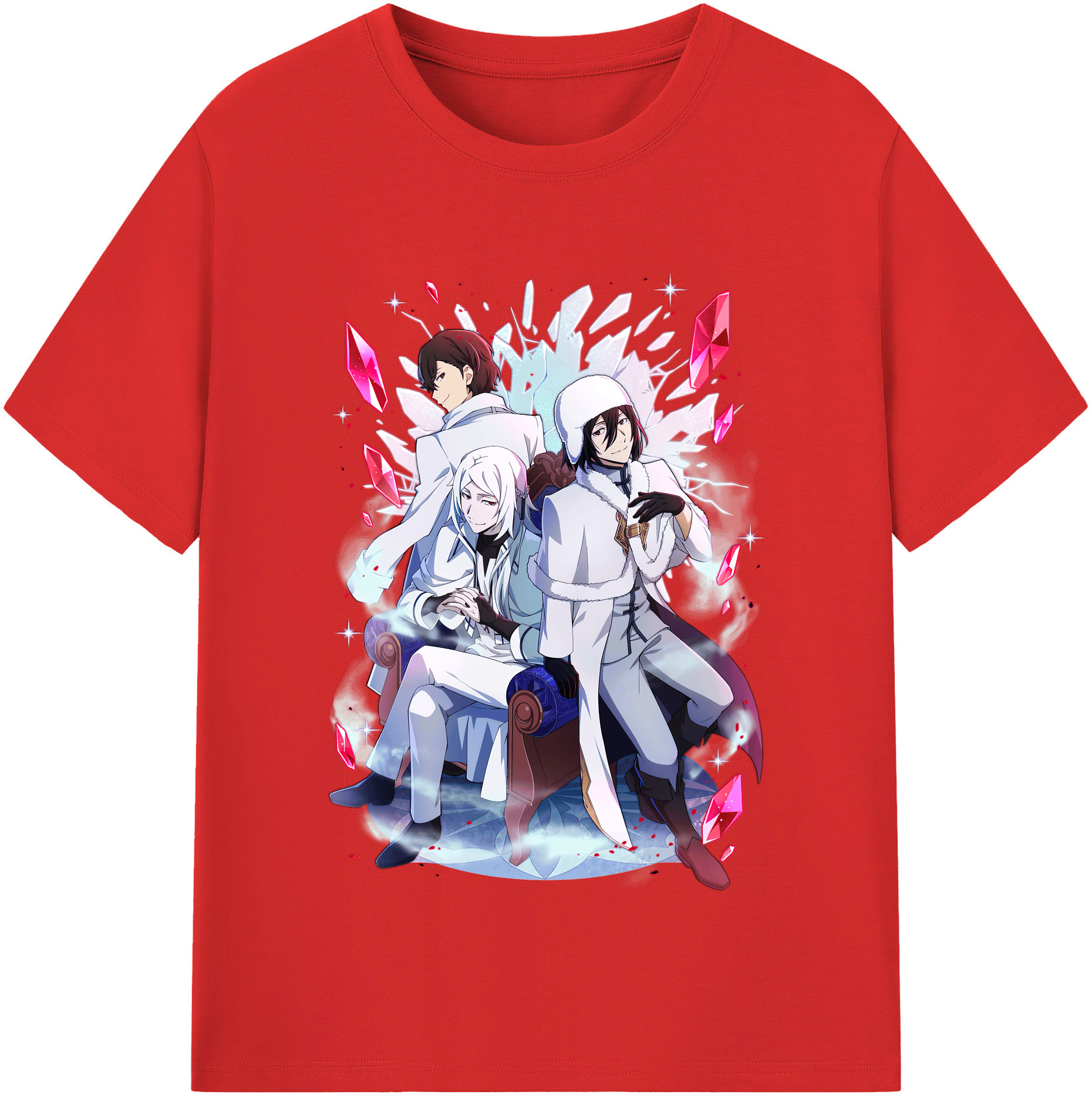 （画像用） 文豪ストレイドッグス Bungo Stray Dogs レディースカジュアルプリントTシャツ（綿100％）