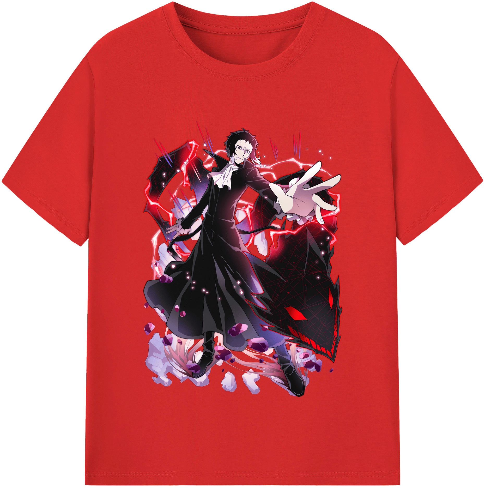 （画像用） 文豪ストレイドッグス Bungo Stray Dogs レディースカジュアルプリントTシャツ（綿100％）