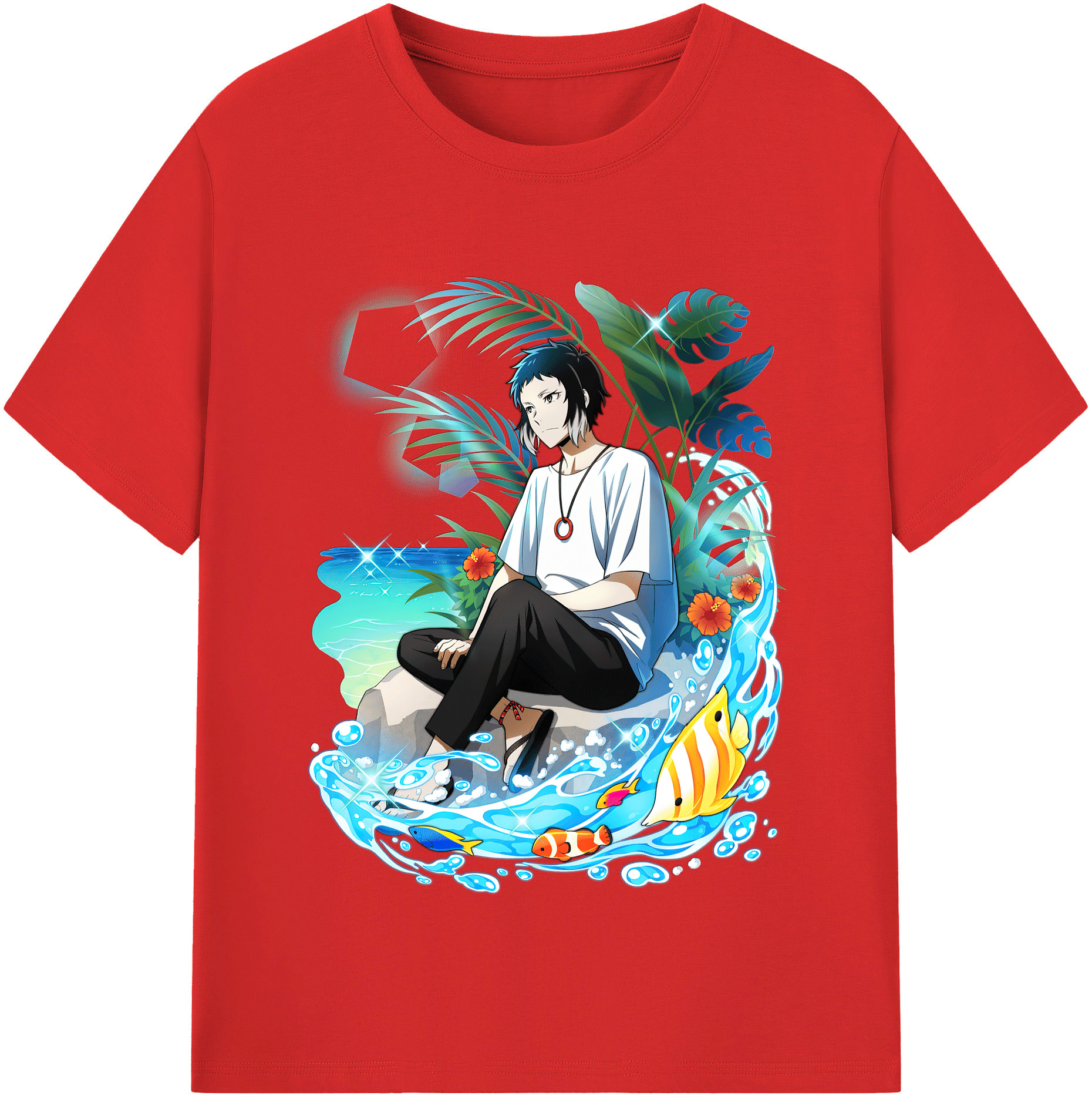 （画像用） 文豪ストレイドッグス Bungo Stray Dogs レディースカジュアルプリントTシャツ（綿100％）