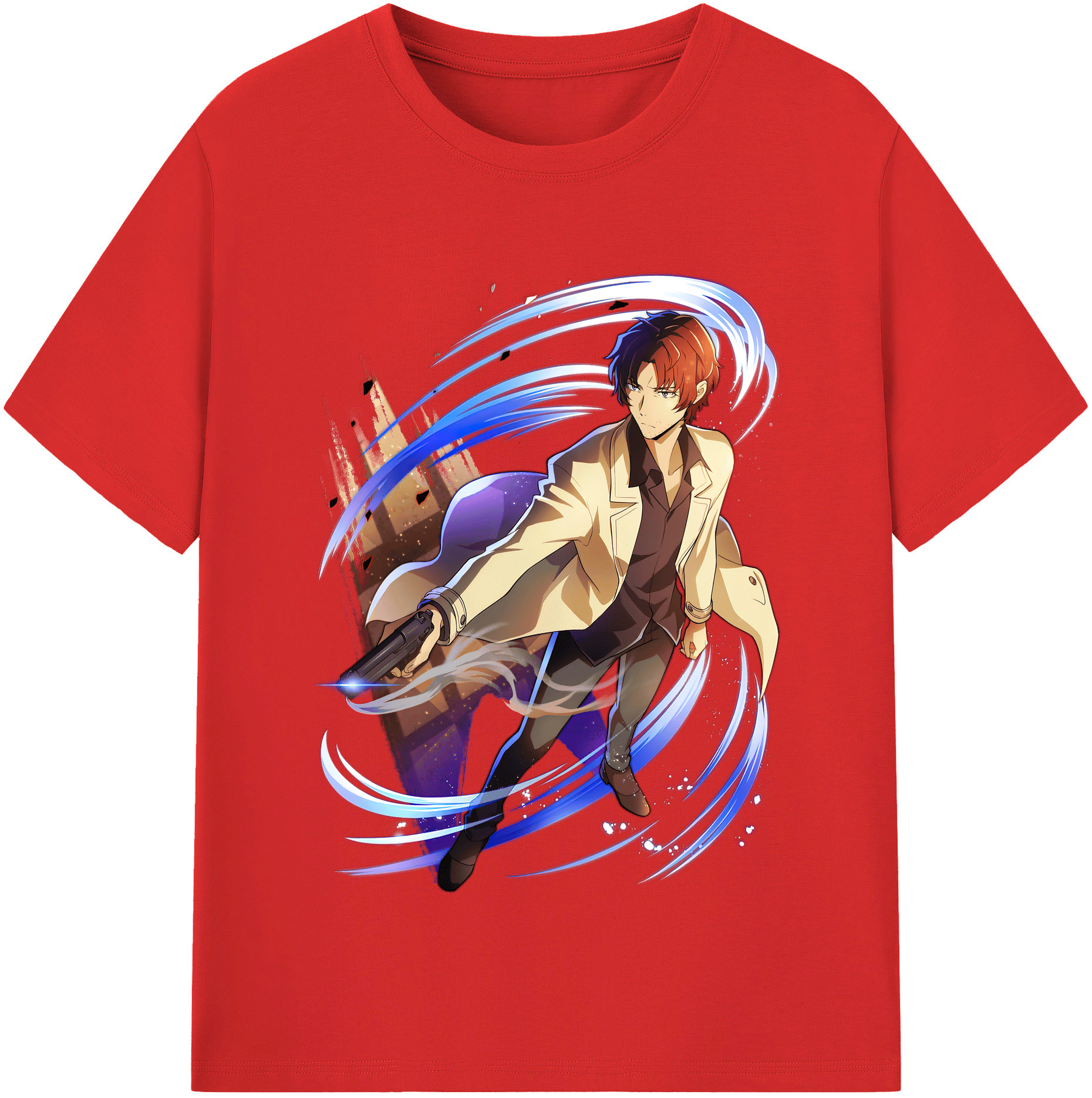 （画像用） 文豪ストレイドッグス Bungo Stray Dogs レディースカジュアルプリントTシャツ（綿100％）
