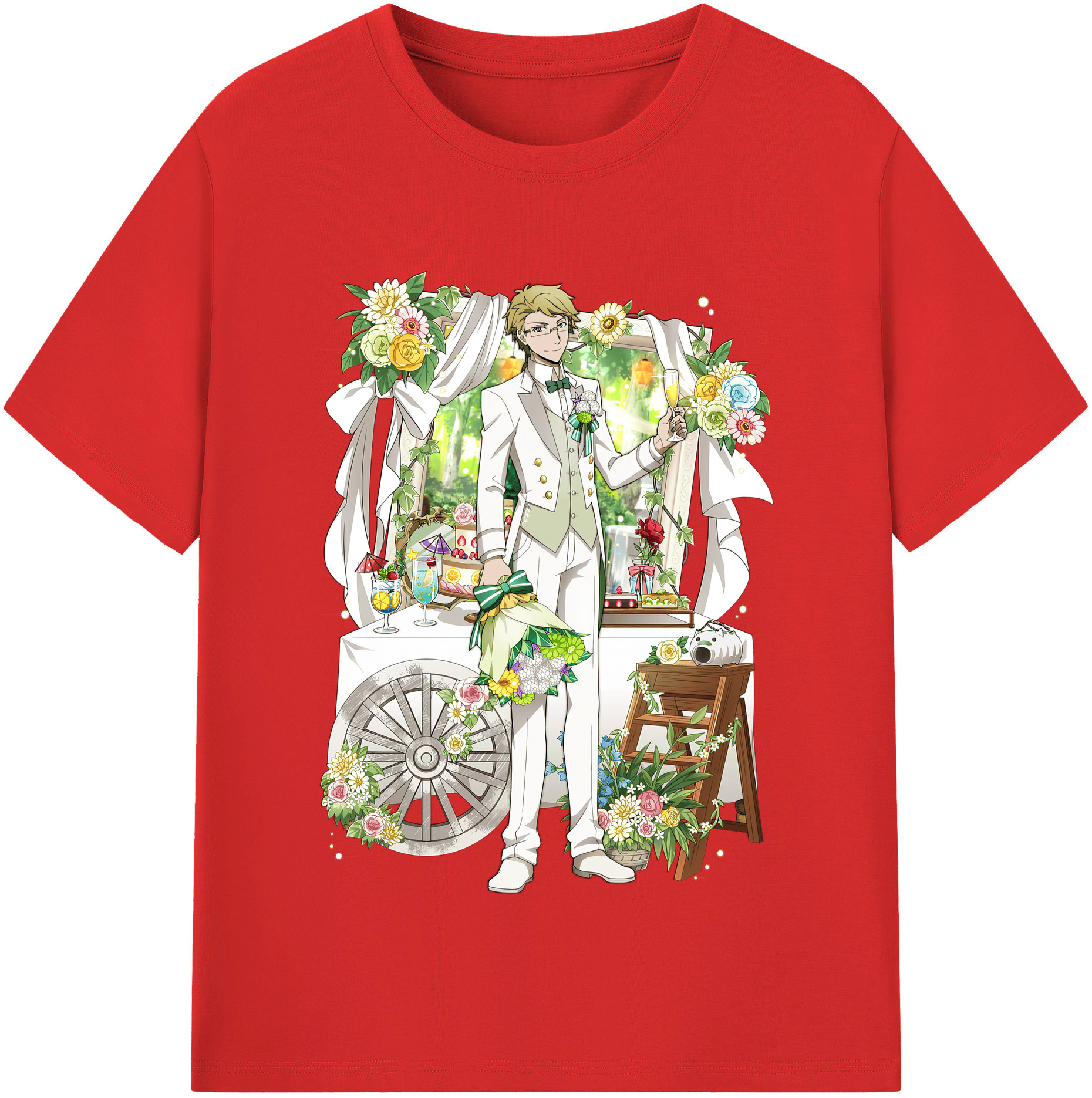 （画像用） 文豪ストレイドッグス Bungo Stray Dogs レディースカジュアルプリントTシャツ（綿100％）