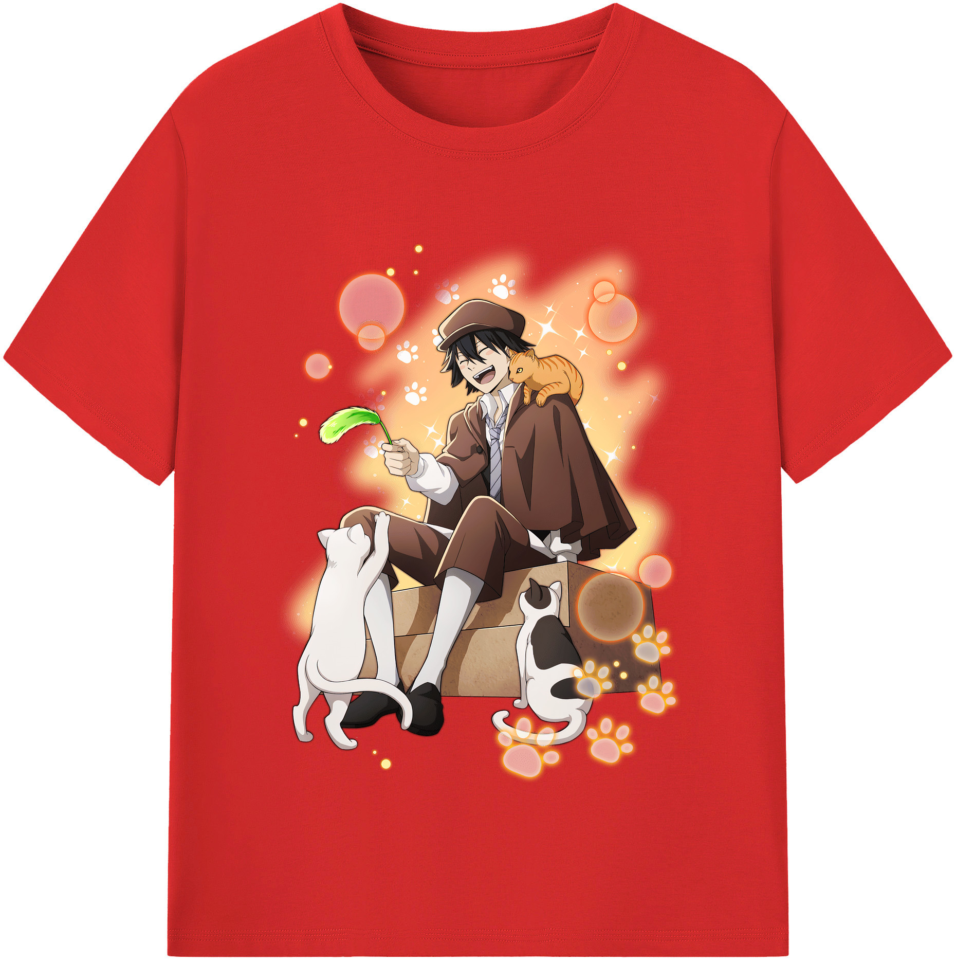 （画像用） 文豪ストレイドッグス Bungo Stray Dogs レディースカジュアルプリントTシャツ（綿100％）