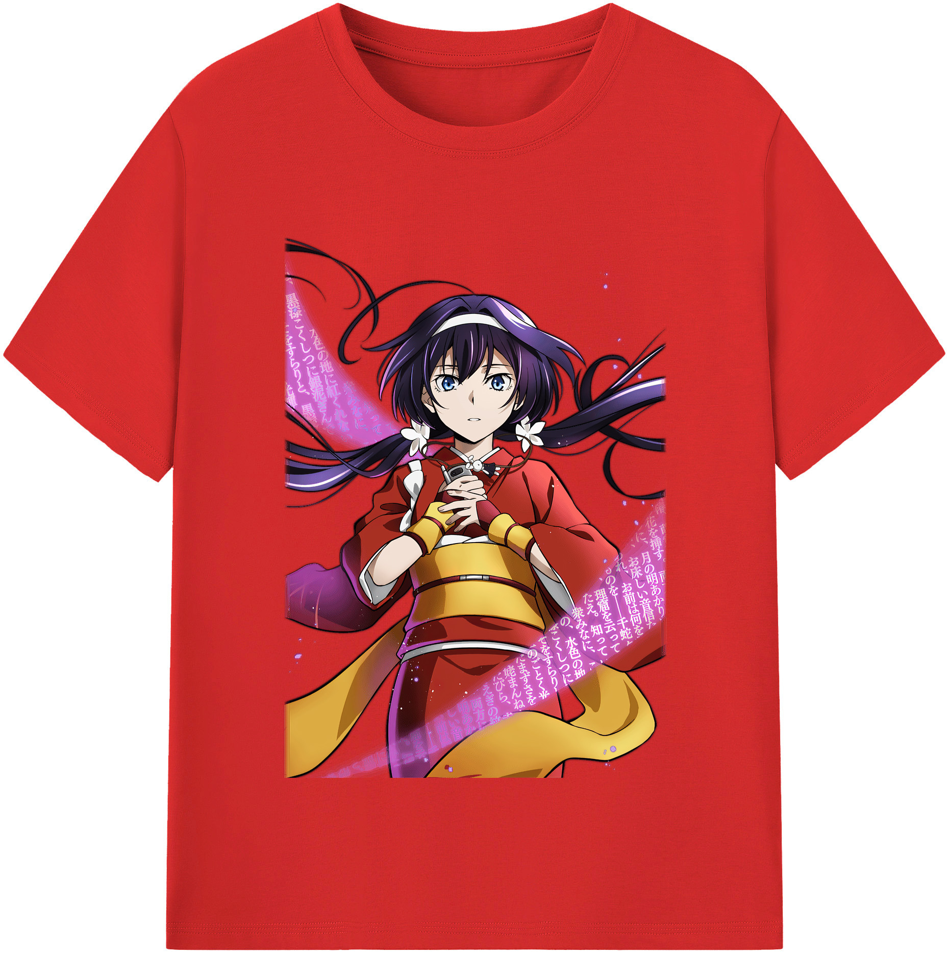 （画像用） 文豪ストレイドッグス Bungo Stray Dogs レディースカジュアルプリントTシャツ（綿100％）