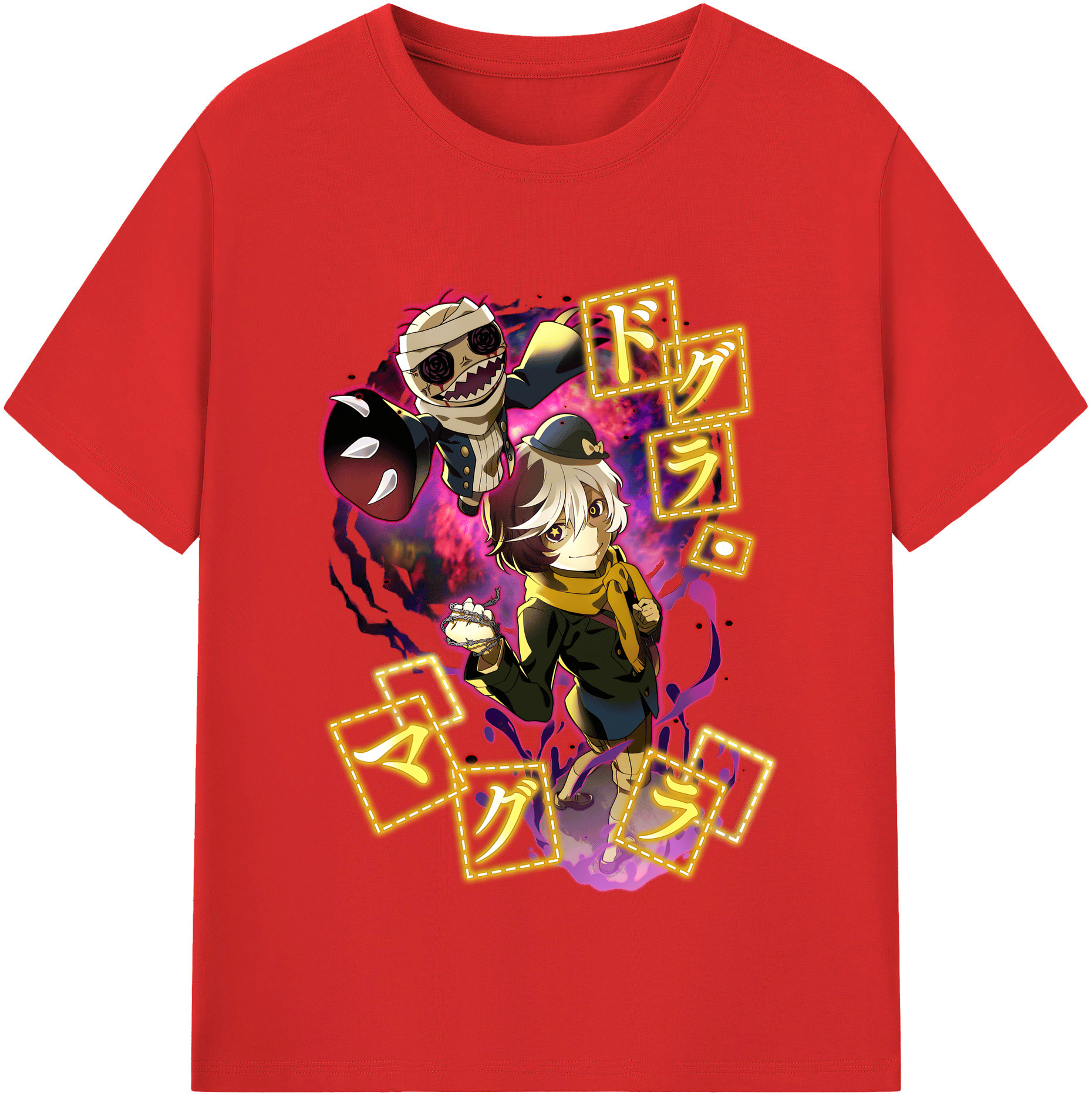 （画像用） 文豪ストレイドッグス Bungo Stray Dogs レディースカジュアルプリントTシャツ（綿100％）