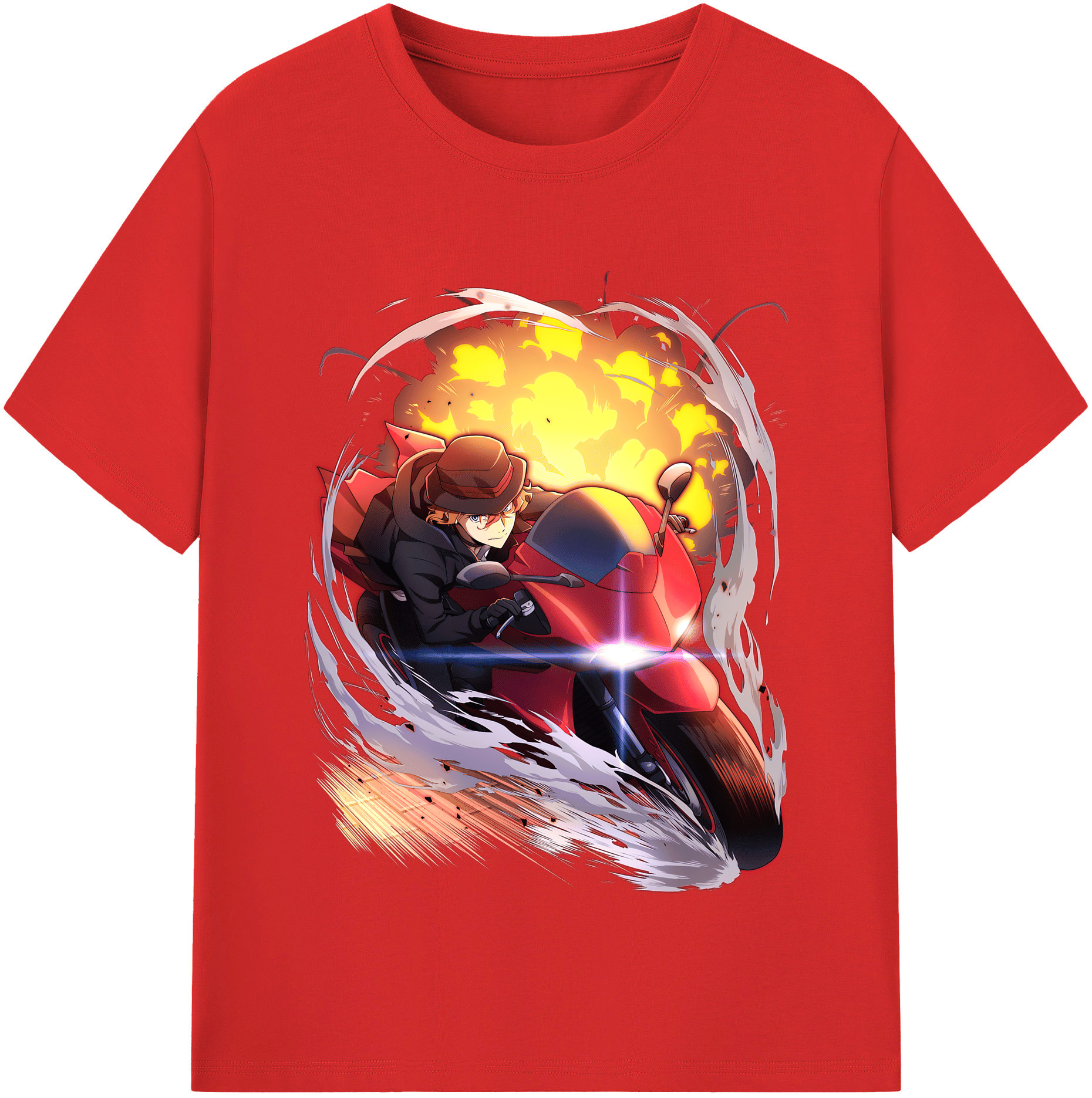 （画像用） 文豪ストレイドッグス Bungo Stray Dogs レディースカジュアルプリントTシャツ（綿100％）
