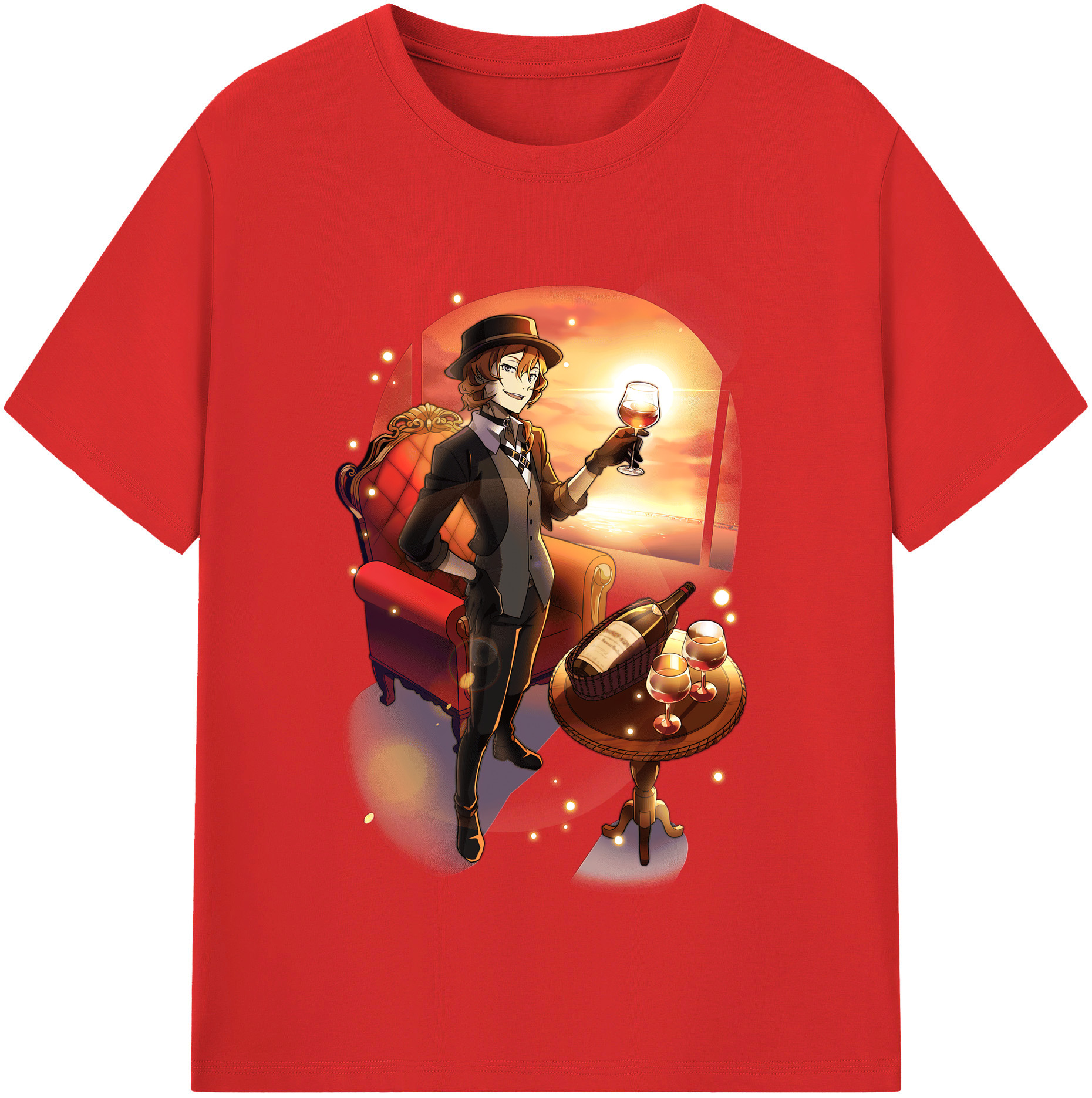 （画像用） 文豪ストレイドッグス Bungo Stray Dogs レディースカジュアルプリントTシャツ（綿100％）