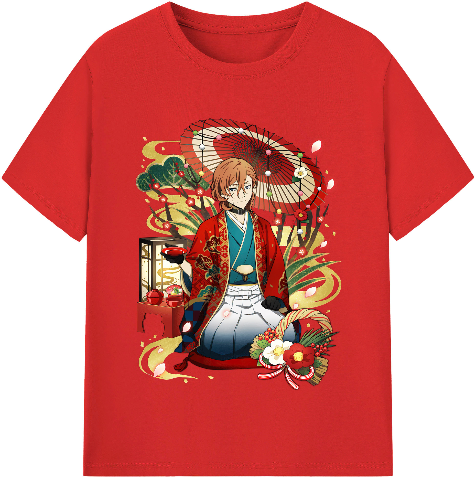 （画像用） 文豪ストレイドッグス Bungo Stray Dogs レディースカジュアルプリントTシャツ（綿100％）