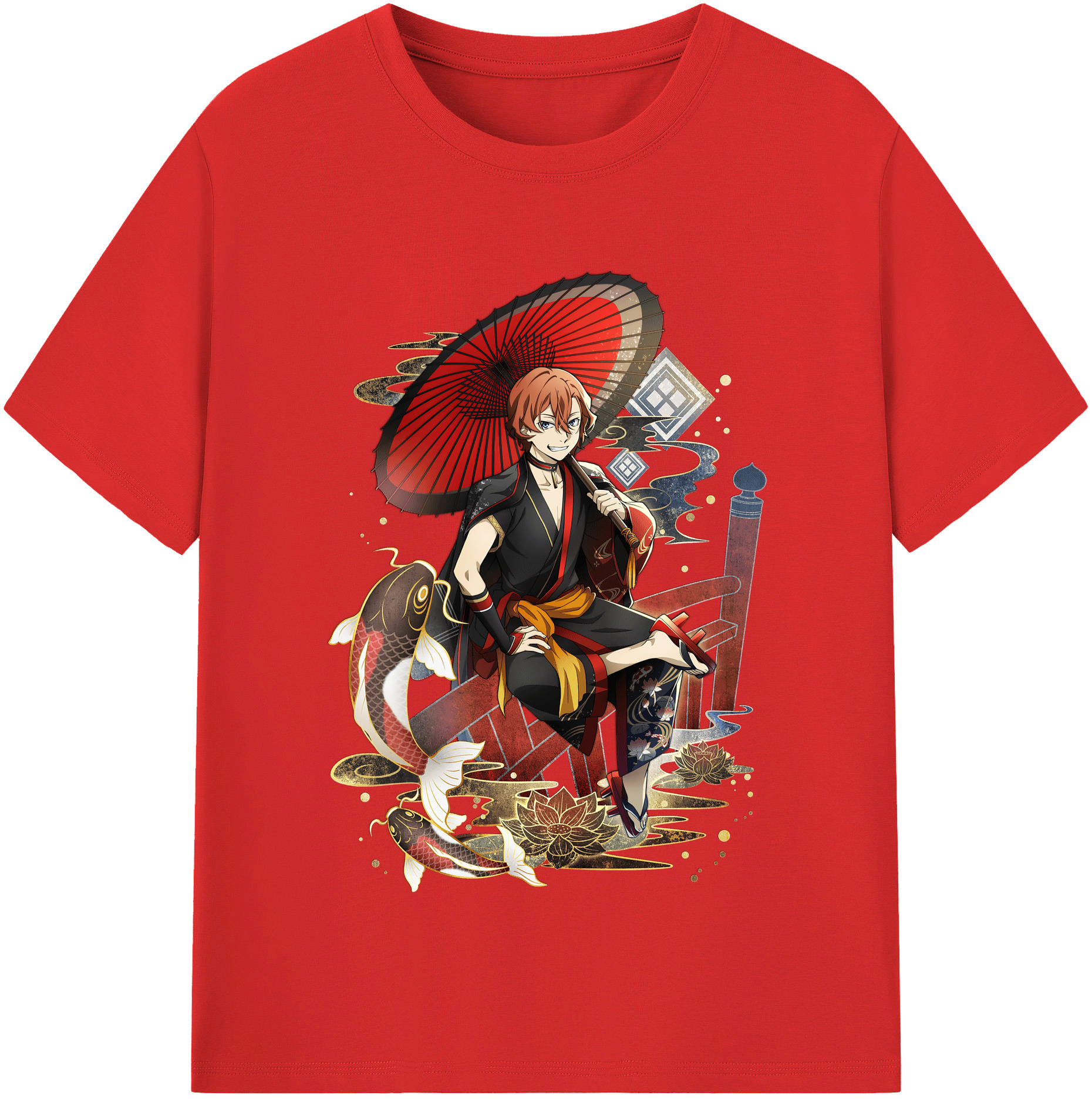 （画像用） 文豪ストレイドッグス Bungo Stray Dogs レディースカジュアルプリントTシャツ（綿100％）
