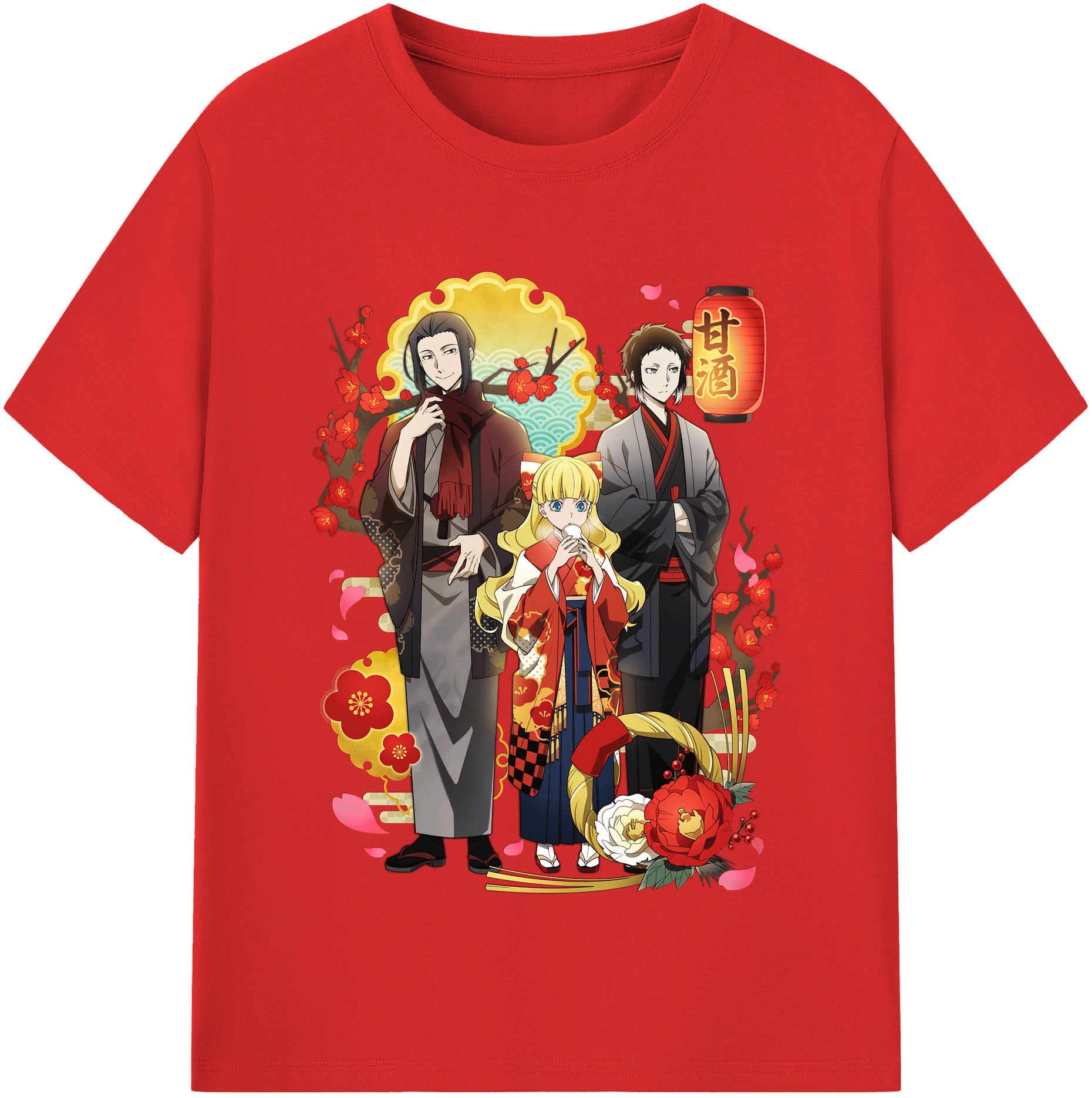 （画像用） 文豪ストレイドッグス Bungo Stray Dogs レディースカジュアルプリントTシャツ（綿100％）