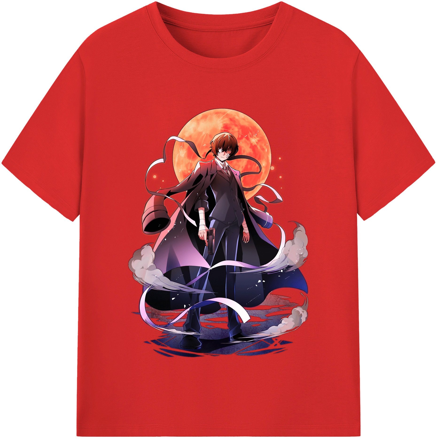 （画像用） 文豪ストレイドッグス Bungo Stray Dogs レディースカジュアルプリントTシャツ（綿100％）