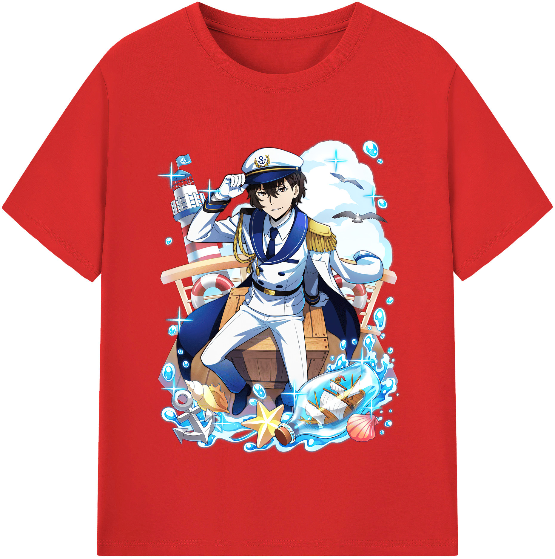 （画像用） 文豪ストレイドッグス Bungo Stray Dogs レディースカジュアルプリントTシャツ（綿100％）