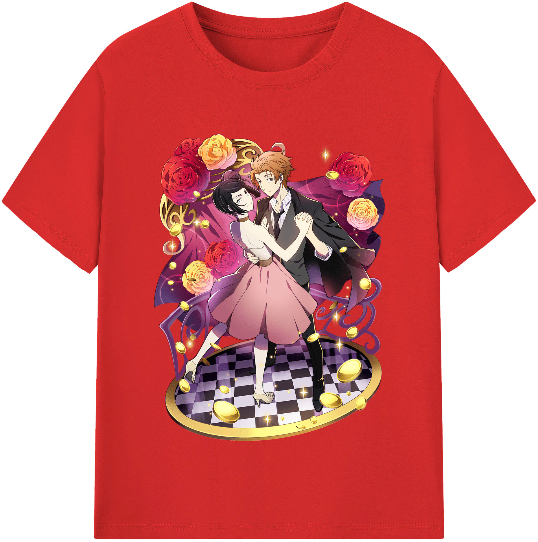 （画像用） 文豪ストレイドッグス Bungo Stray Dogs レディースカジュアルプリントTシャツ（綿100％）
