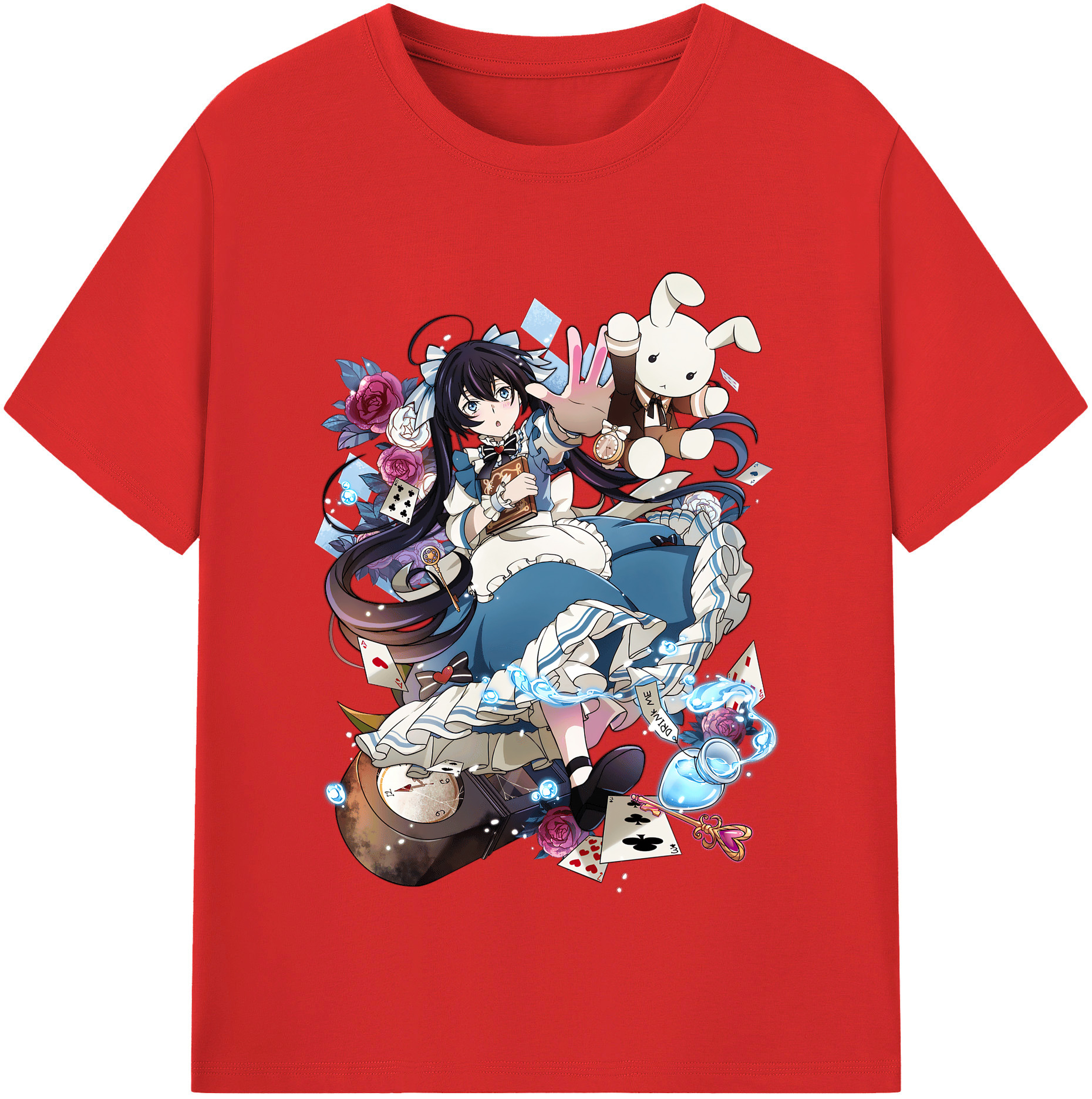 （画像用） 文豪ストレイドッグス Bungo Stray Dogs レディースカジュアルプリントTシャツ（綿100％）
