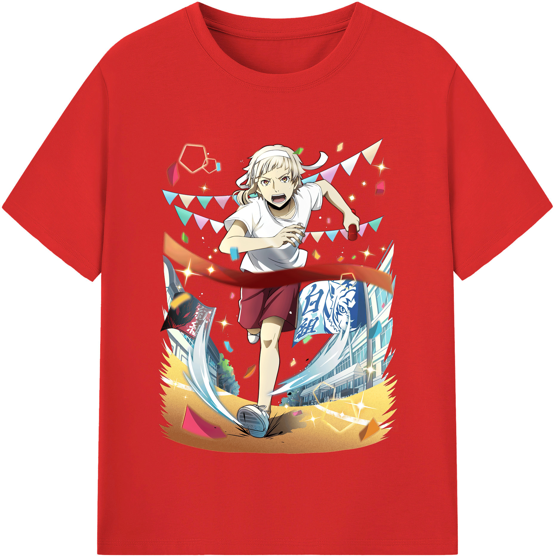 （画像用） 文豪ストレイドッグス Bungo Stray Dogs レディースカジュアルプリントTシャツ（綿100％）
