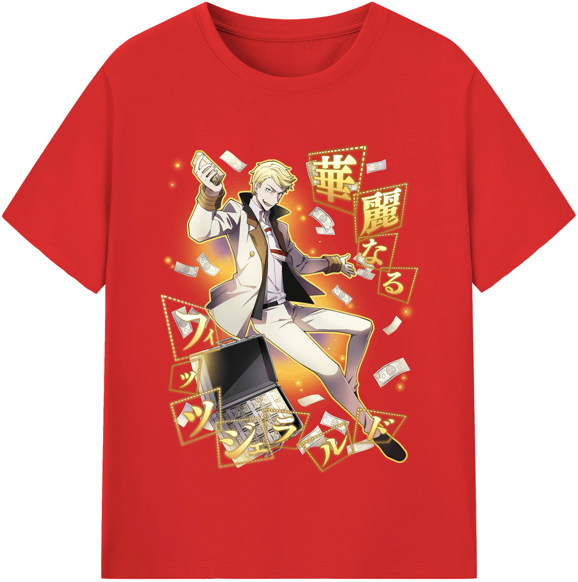 （画像用） 文豪ストレイドッグス Bungo Stray Dogs レディースカジュアルプリントTシャツ（綿100％）
