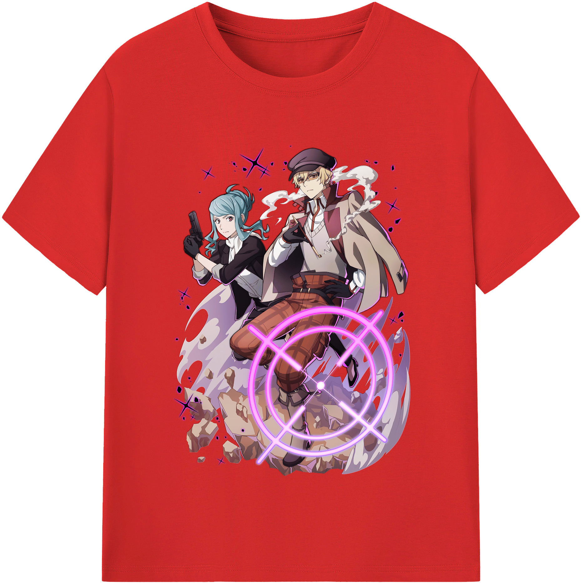 （画像用） 文豪ストレイドッグス Bungo Stray Dogs レディースカジュアルプリントTシャツ（綿100％）