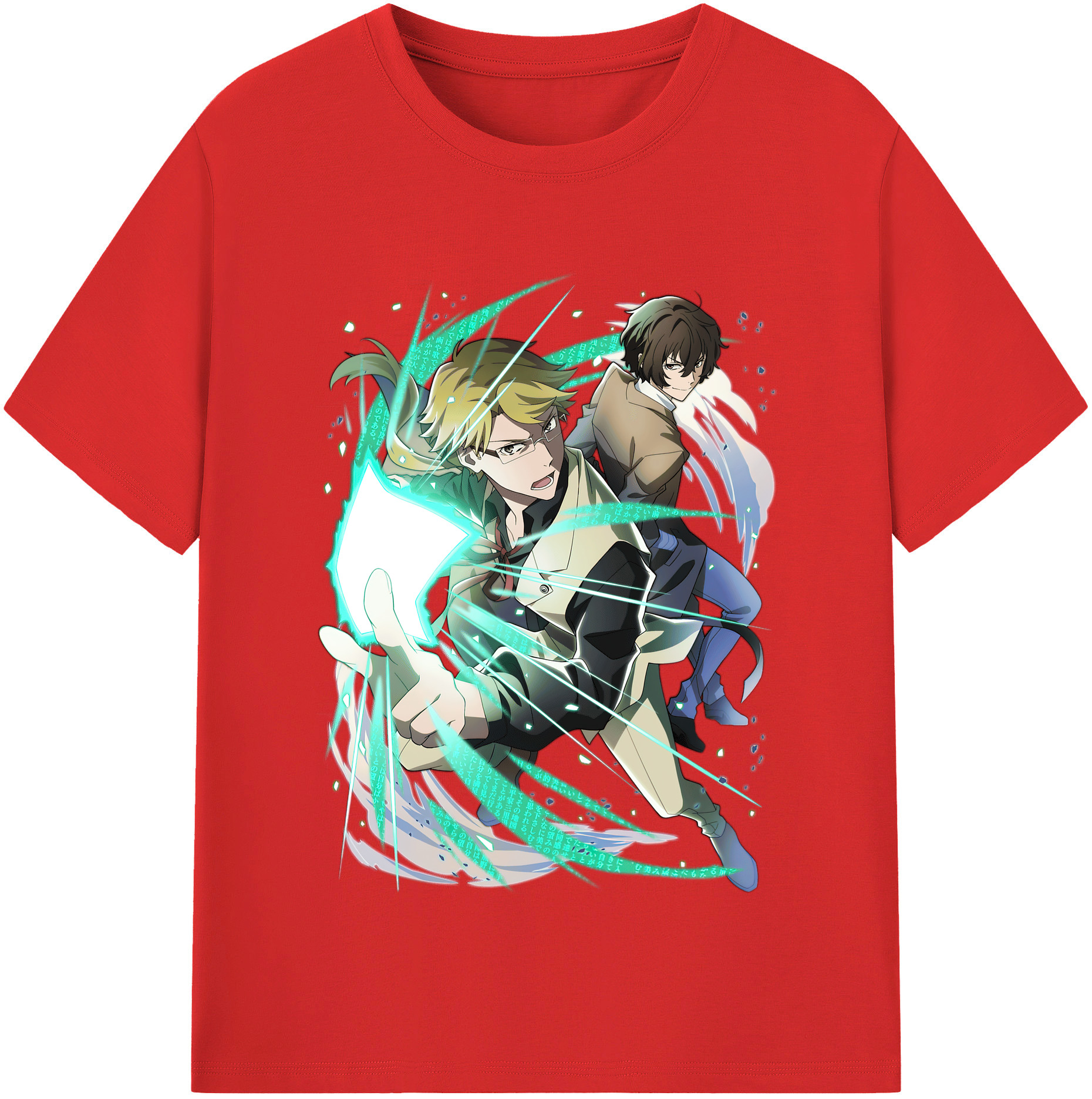 （画像用） 文豪ストレイドッグス Bungo Stray Dogs レディースカジュアルプリントTシャツ（綿100％）
