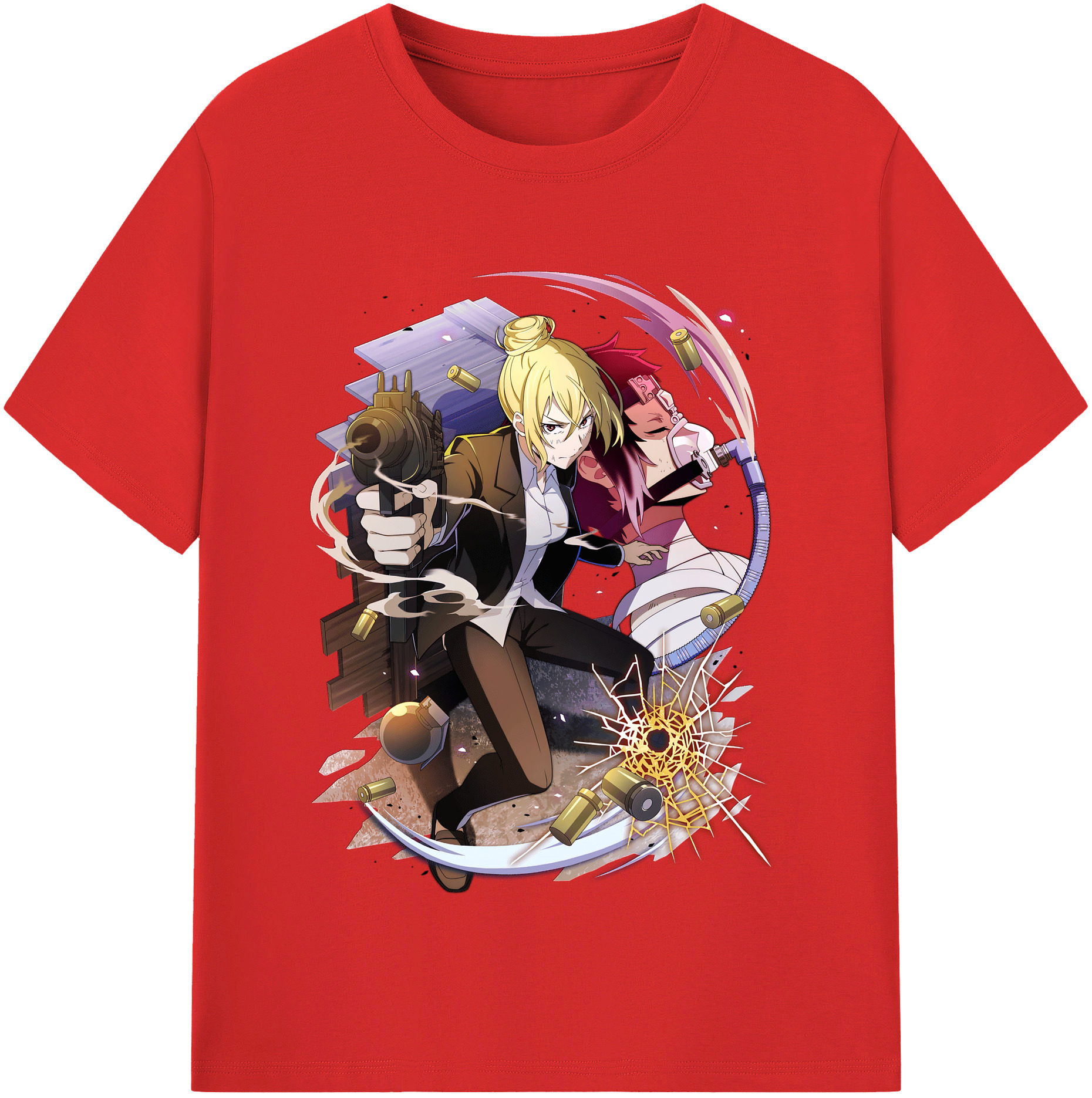 （画像用） 文豪ストレイドッグス Bungo Stray Dogs レディースカジュアルプリントTシャツ（綿100％）