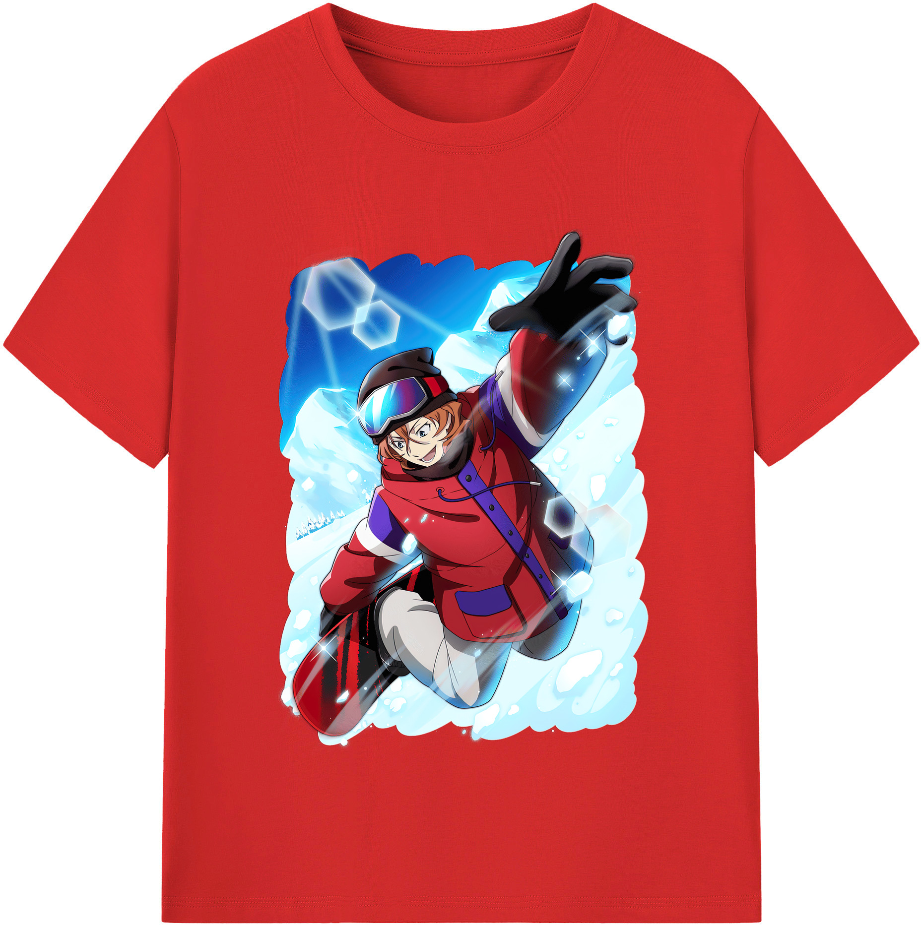 （画像用） 文豪ストレイドッグス Bungo Stray Dogs レディースカジュアルプリントTシャツ（綿100％）