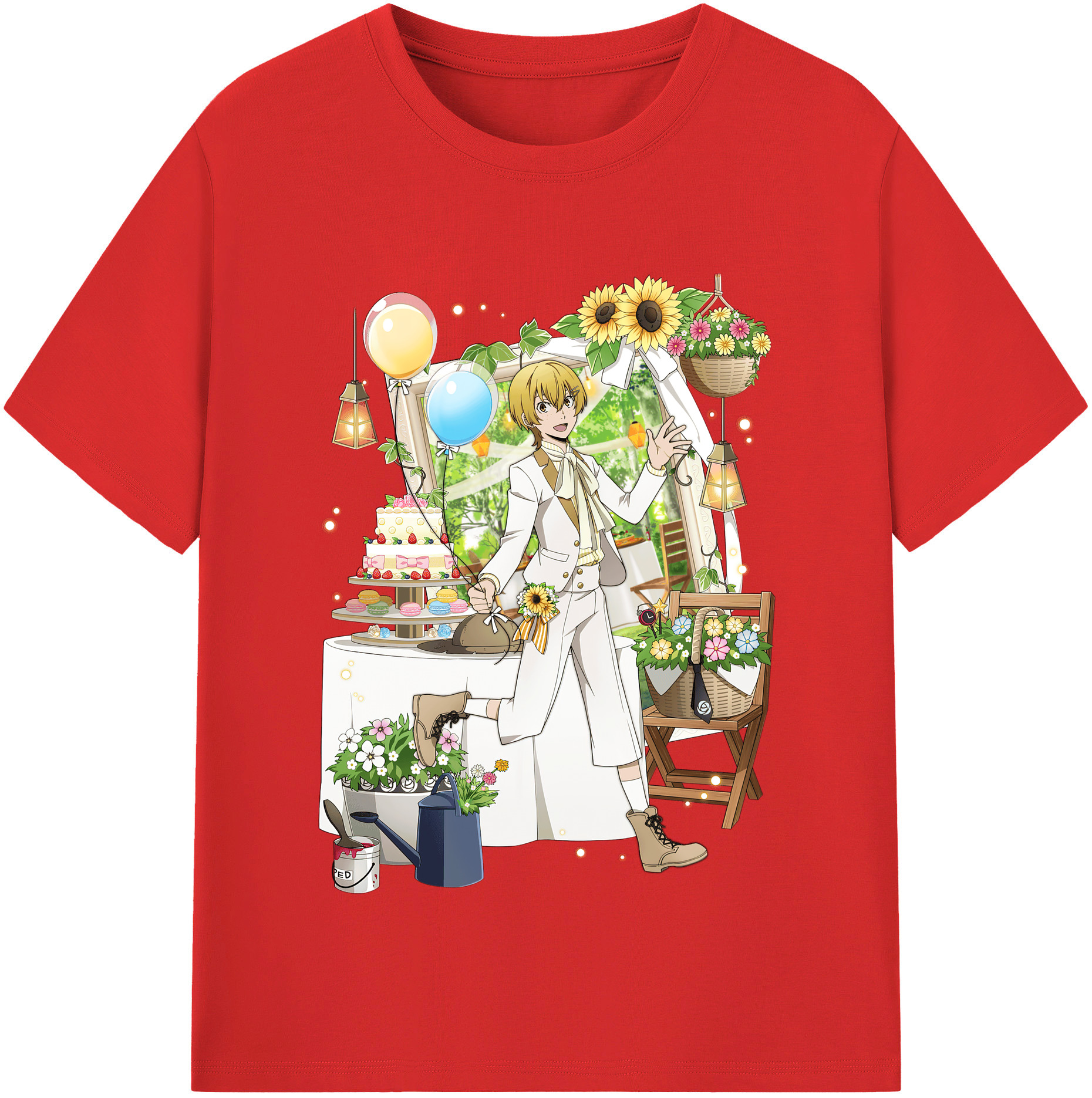 （画像用） 文豪ストレイドッグス Bungo Stray Dogs レディースカジュアルプリントTシャツ（綿100％）