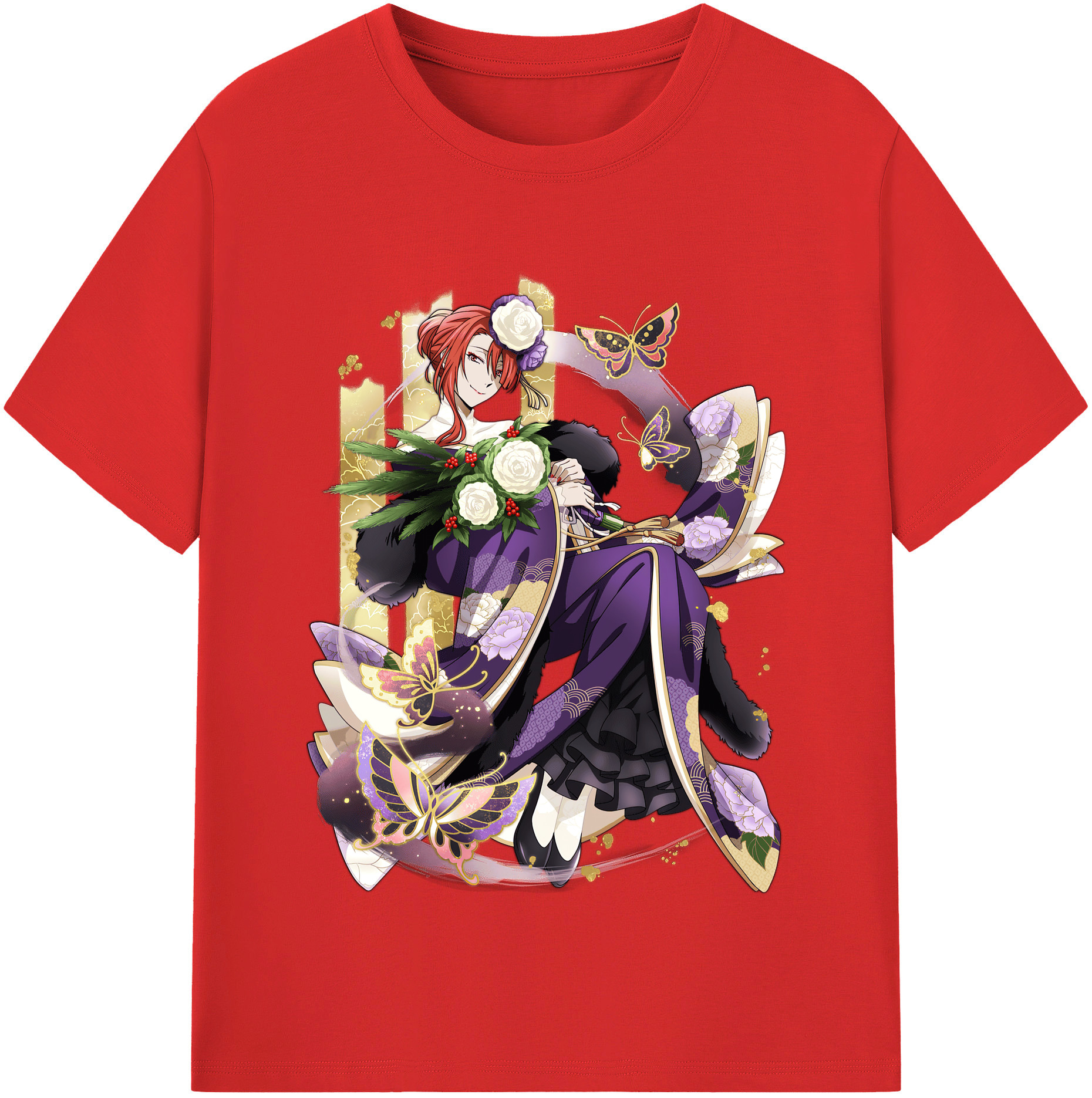 （画像用） 文豪ストレイドッグス Bungo Stray Dogs レディースカジュアルプリントTシャツ（綿100％）