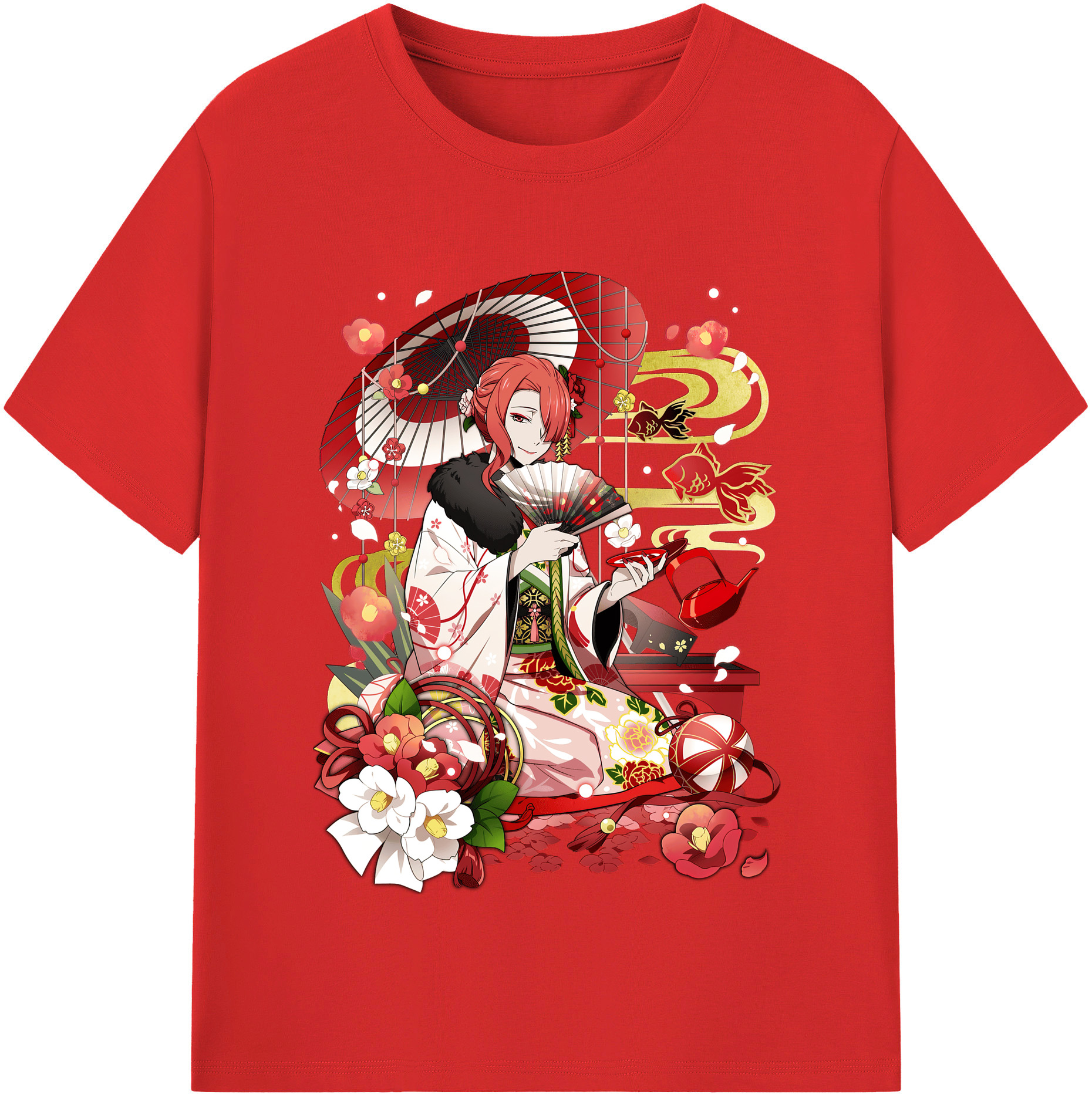 （画像用） 文豪ストレイドッグス Bungo Stray Dogs レディースカジュアルプリントTシャツ（綿100％）