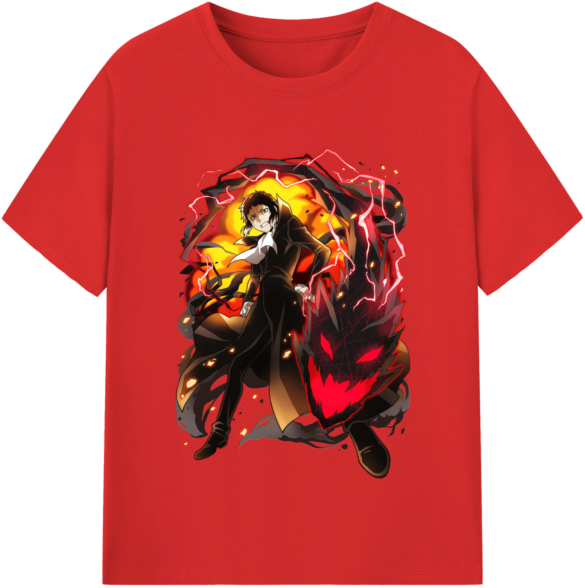 （画像用） 文豪ストレイドッグス Bungo Stray Dogs レディースカジュアルプリントTシャツ（綿100％）