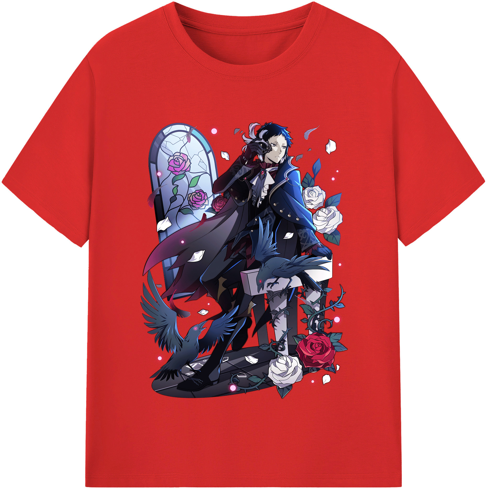 （画像用） 文豪ストレイドッグス Bungo Stray Dogs レディースカジュアルプリントTシャツ（綿100％）