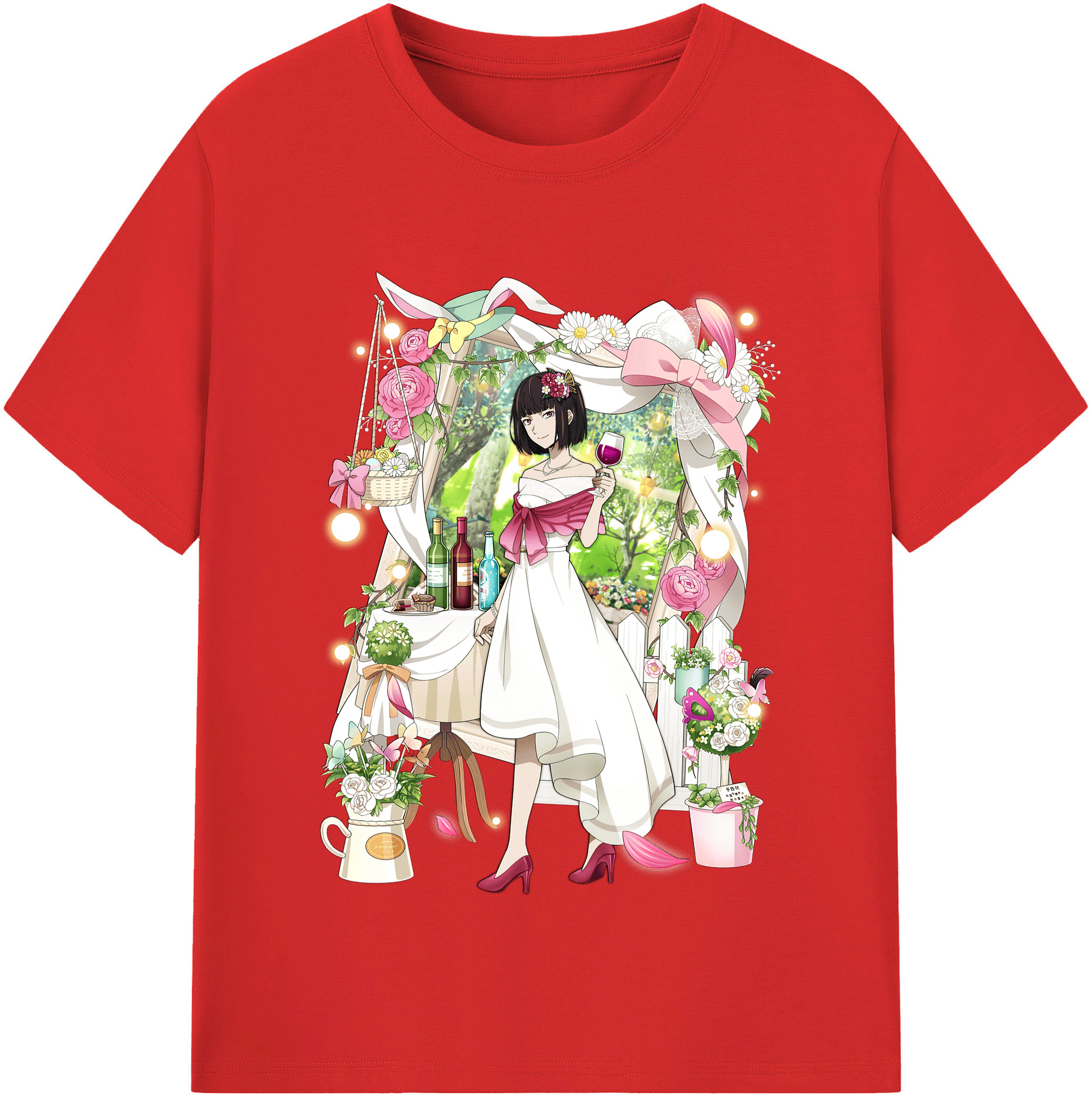 （画像用） 文豪ストレイドッグス Bungo Stray Dogs レディースカジュアルプリントTシャツ（綿100％）